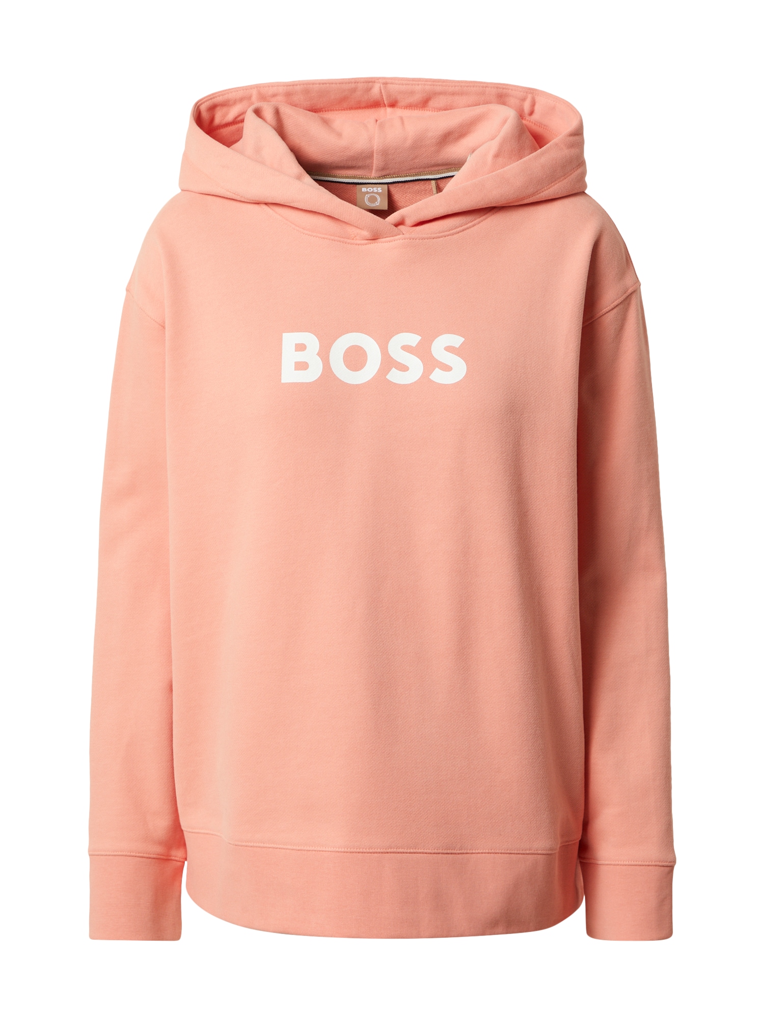 BOSS Orange Majica 'Edelight'  pastelno rdeča / bela