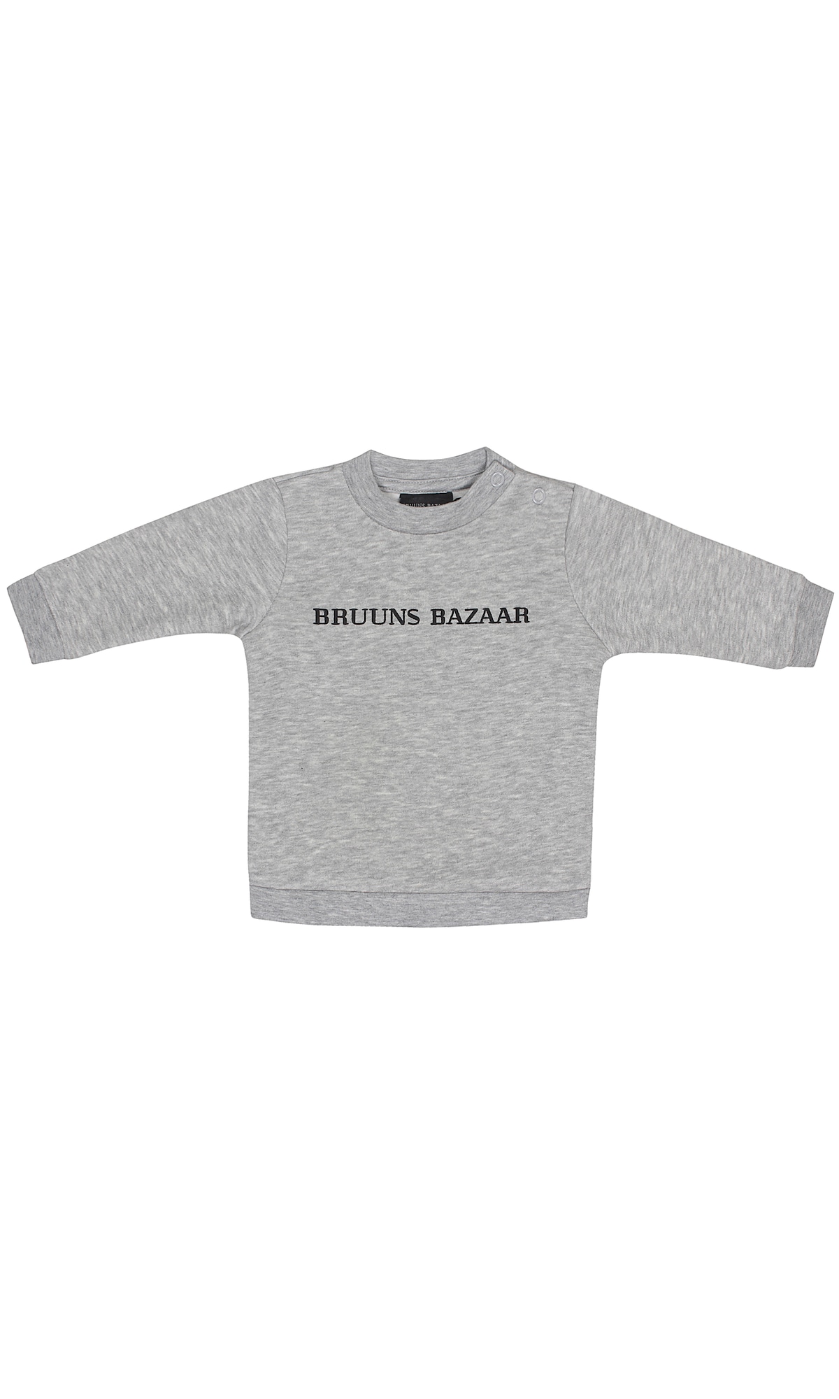 Bruuns Bazaar Kids Majica  pegasto siva / črna