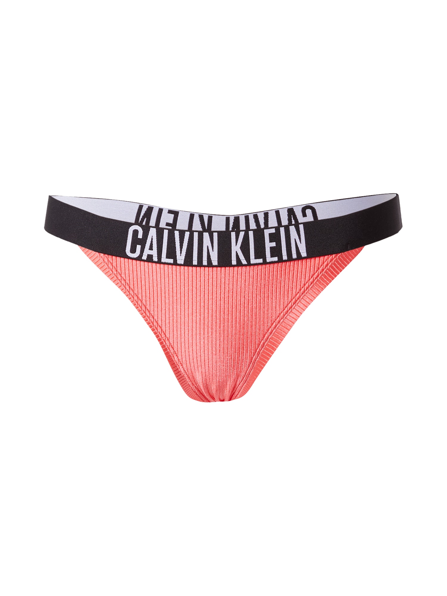 Calvin Klein Swimwear Bikini hlačke 'Intense Power'  korala / črna / bela