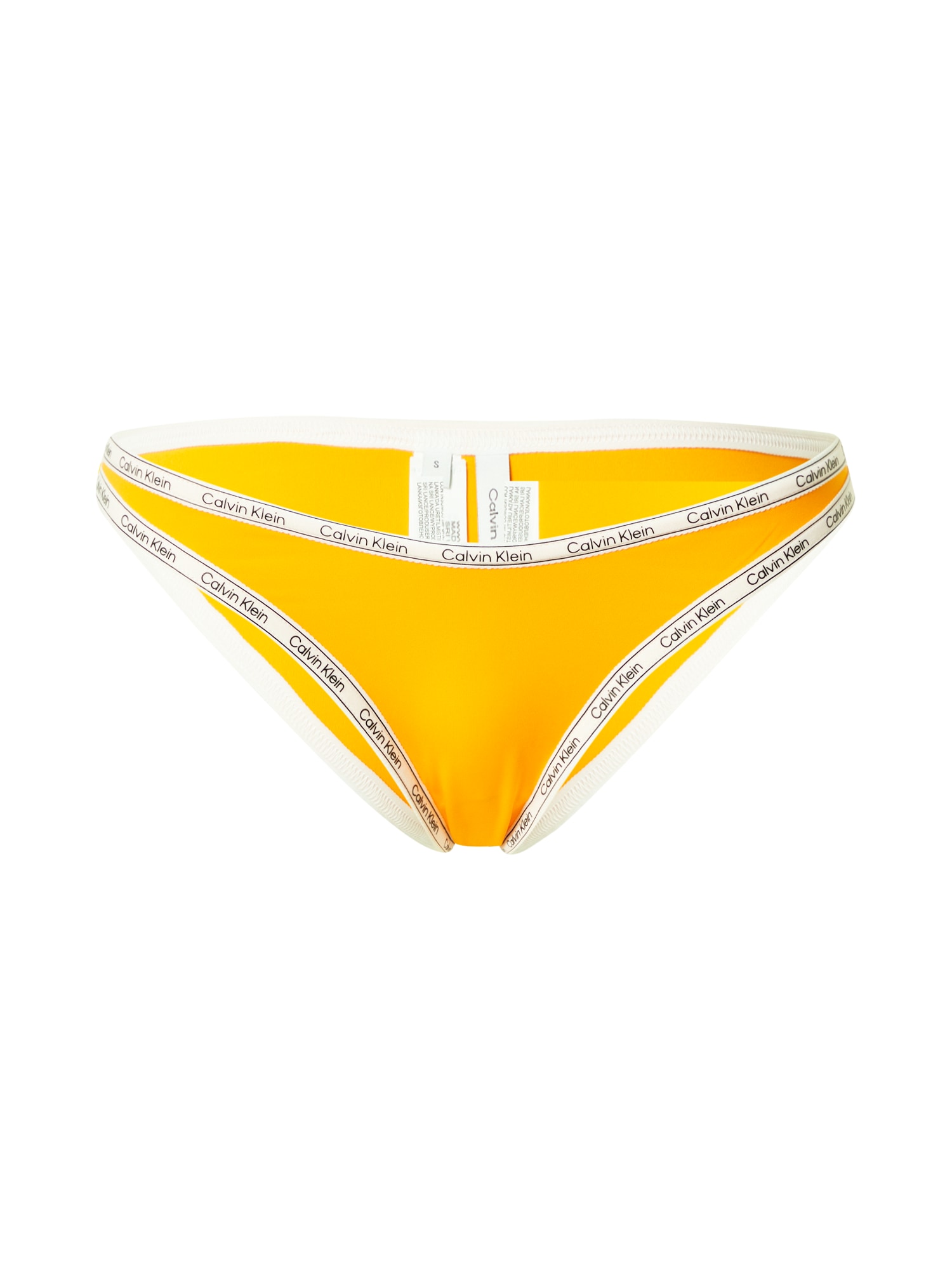 Calvin Klein Swimwear Bikini hlačke  oranžna / črna / bela