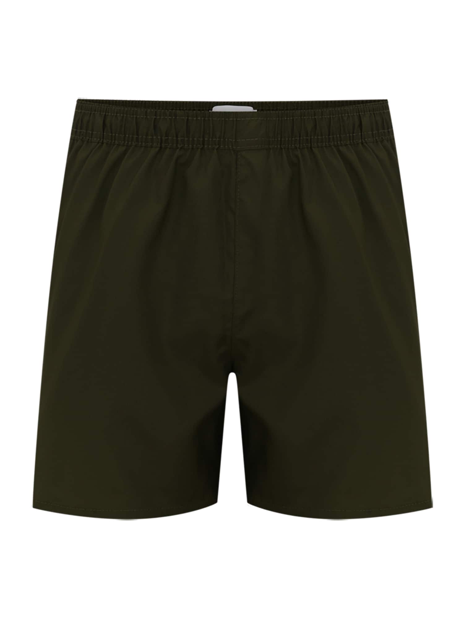 Calvin Klein Swimwear Kratke kopalne hlače  temno zelena