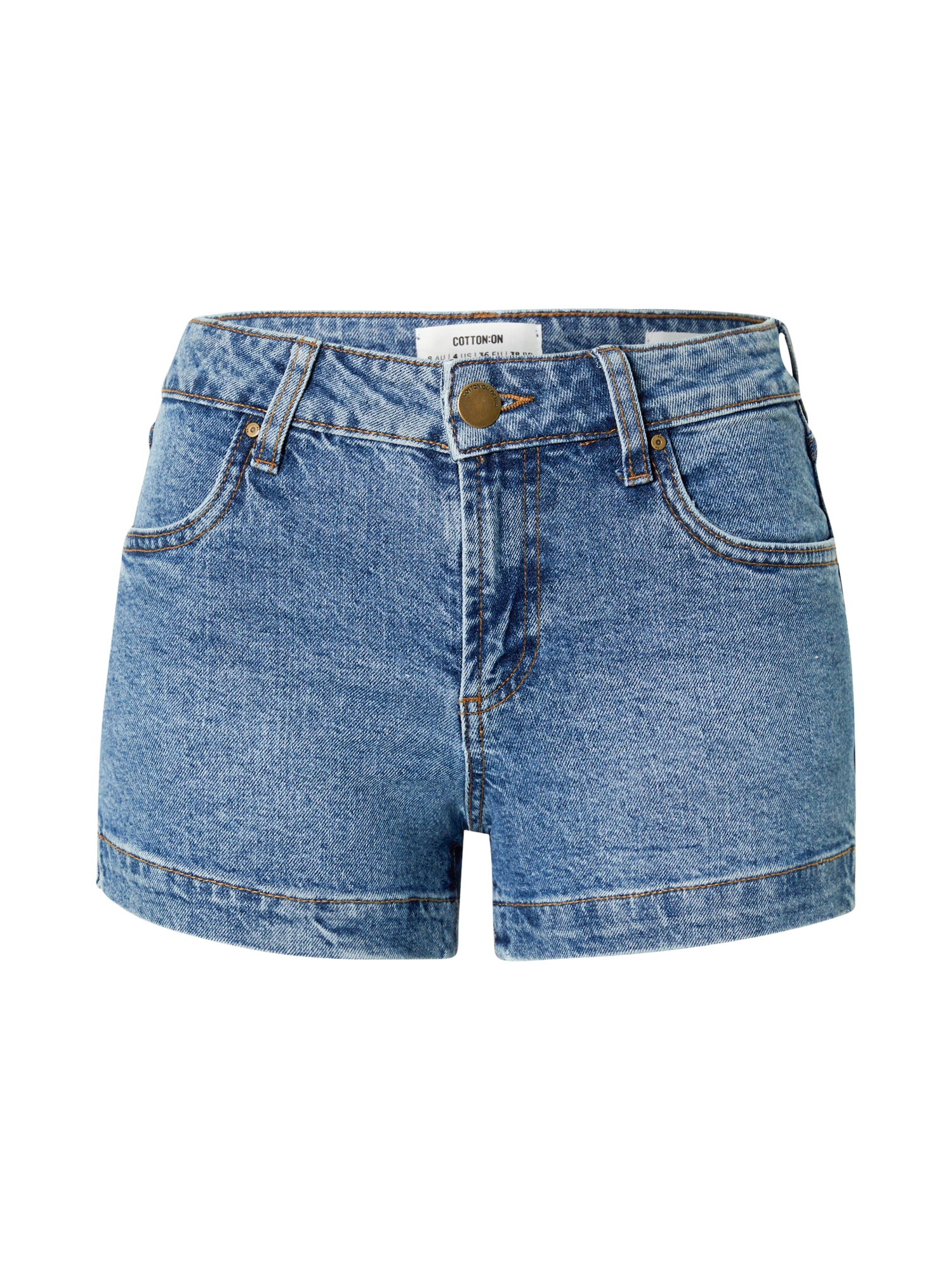 Cotton On Kavbojke 'MID RISE CLASSIC STRETCH DENIM SHORT'  moder denim