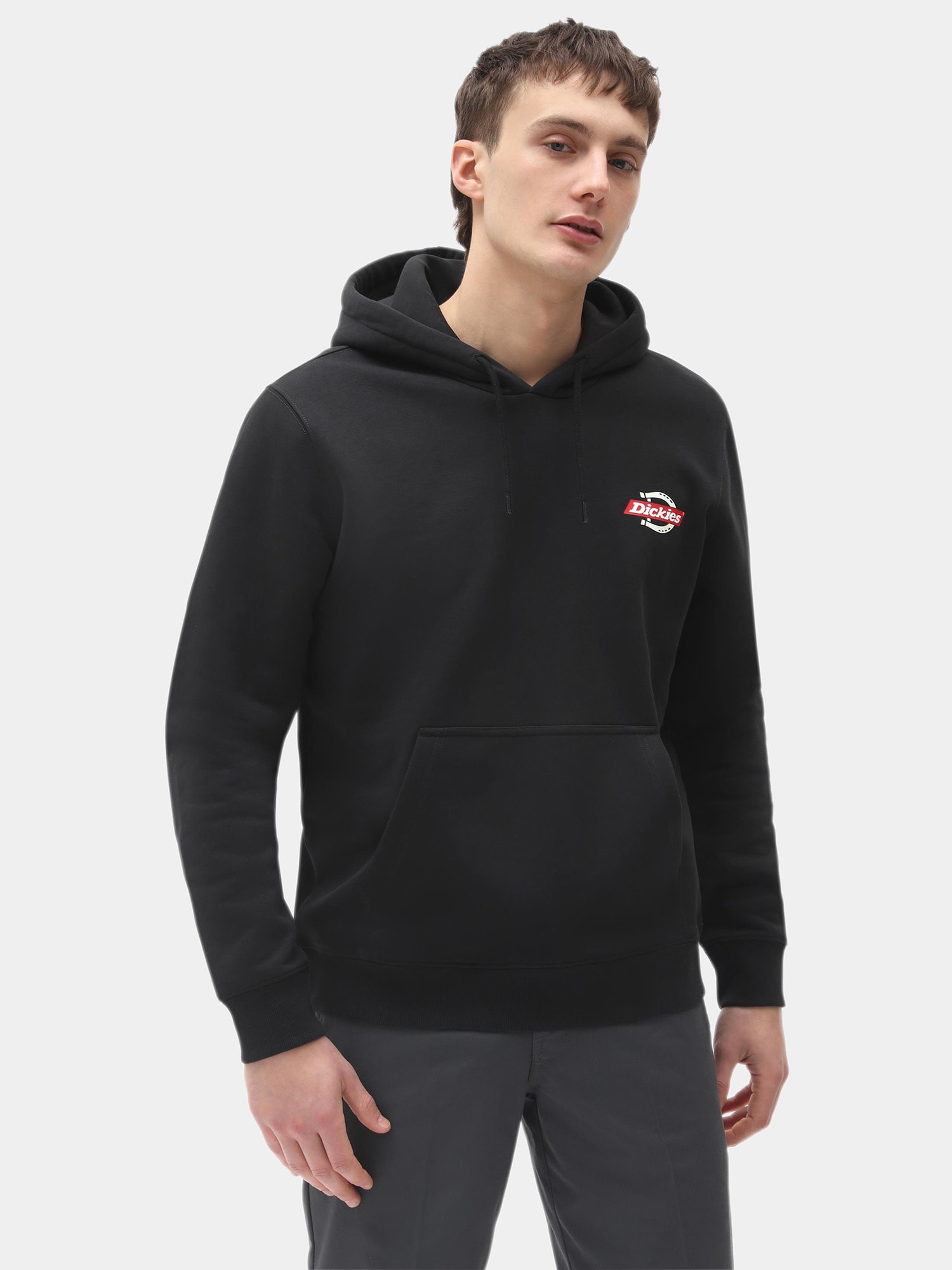 DICKIES Majica 'RUSTON HOODIE'  rdeča / črna