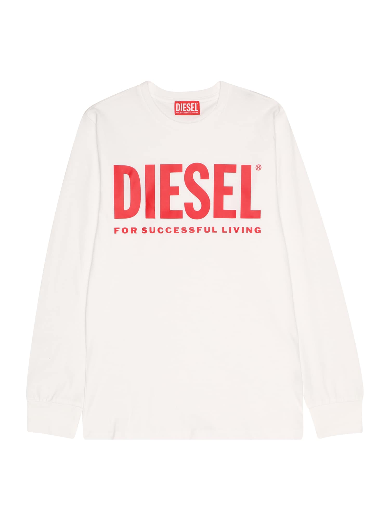 DIESEL Majica  rdeča / bela