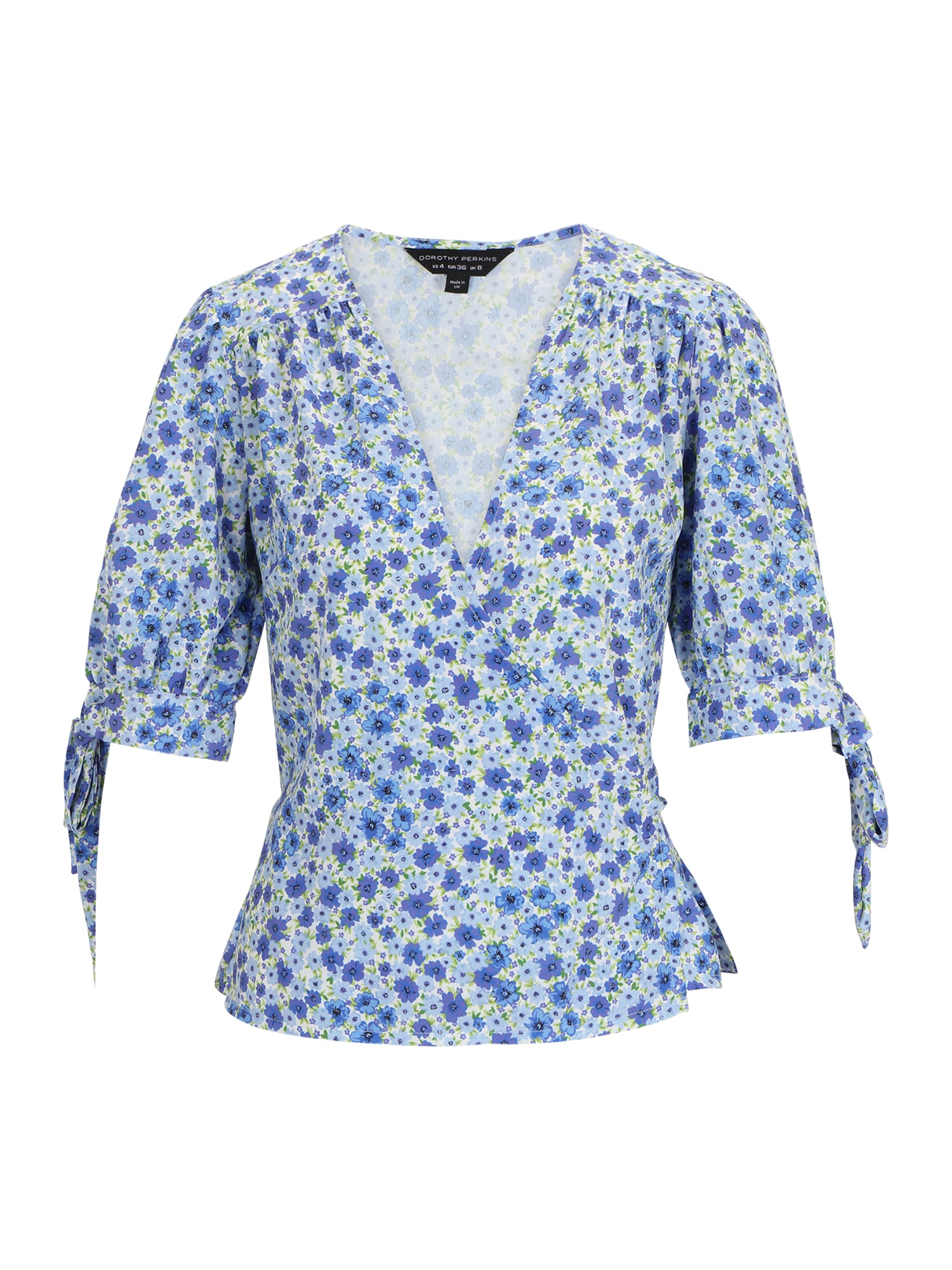 Dorothy Perkins Bluza 'Ditsy'  modra / svetlo modra / svetlo zelena / bela