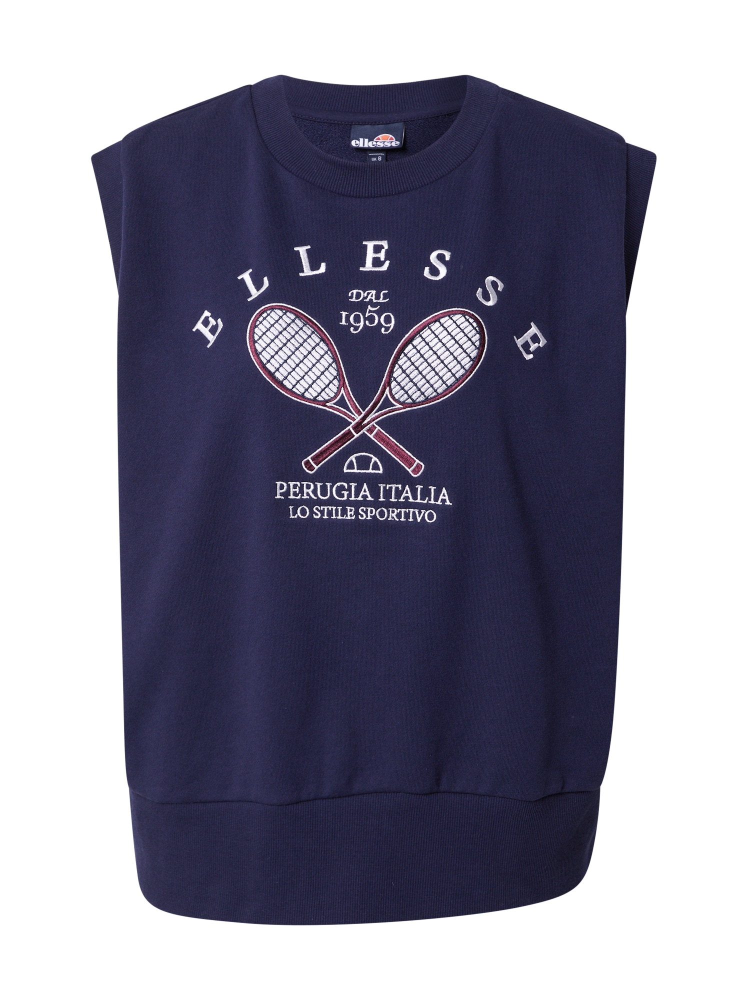 ELLESSE Majica 'Cher'  mornarska / vinsko rdeča / bela