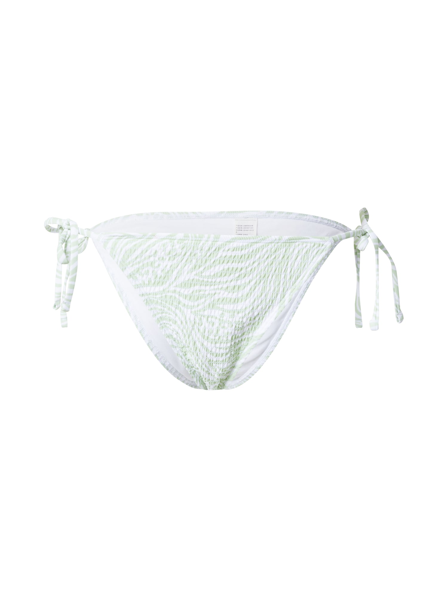 HOLLISTER Bikini hlačke 'MAY'  pastelno zelena / bela