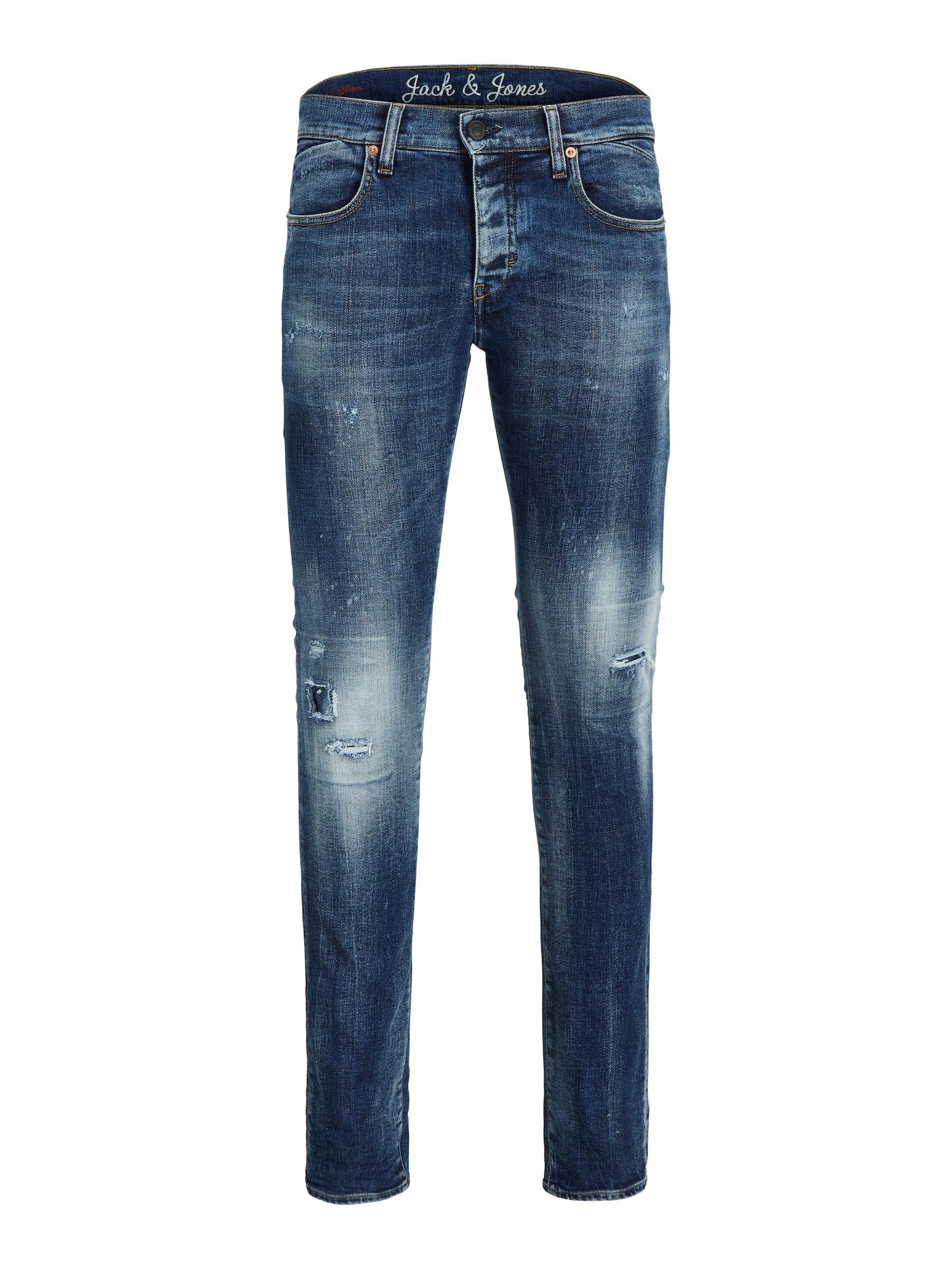 JACK & JONES Kavbojke 'GLENN'  moder denim