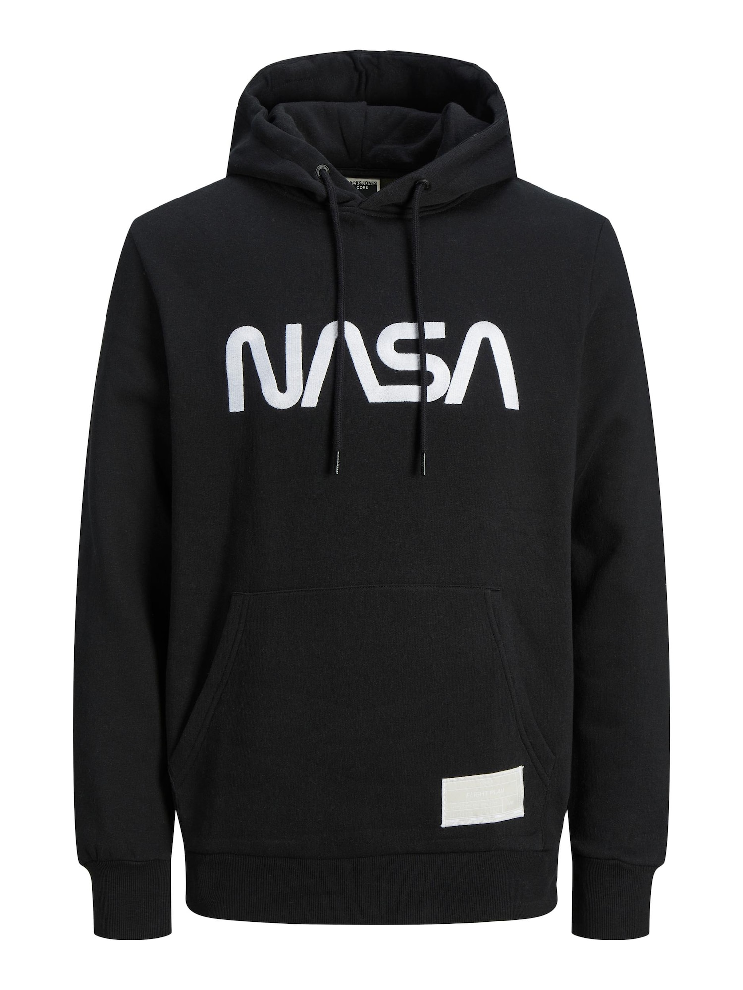 JACK & JONES Majica 'NASA'  črna / bela