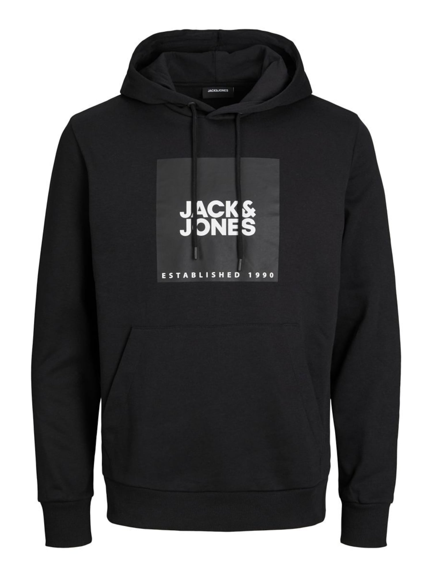 JACK & JONES Majica  črna / bela