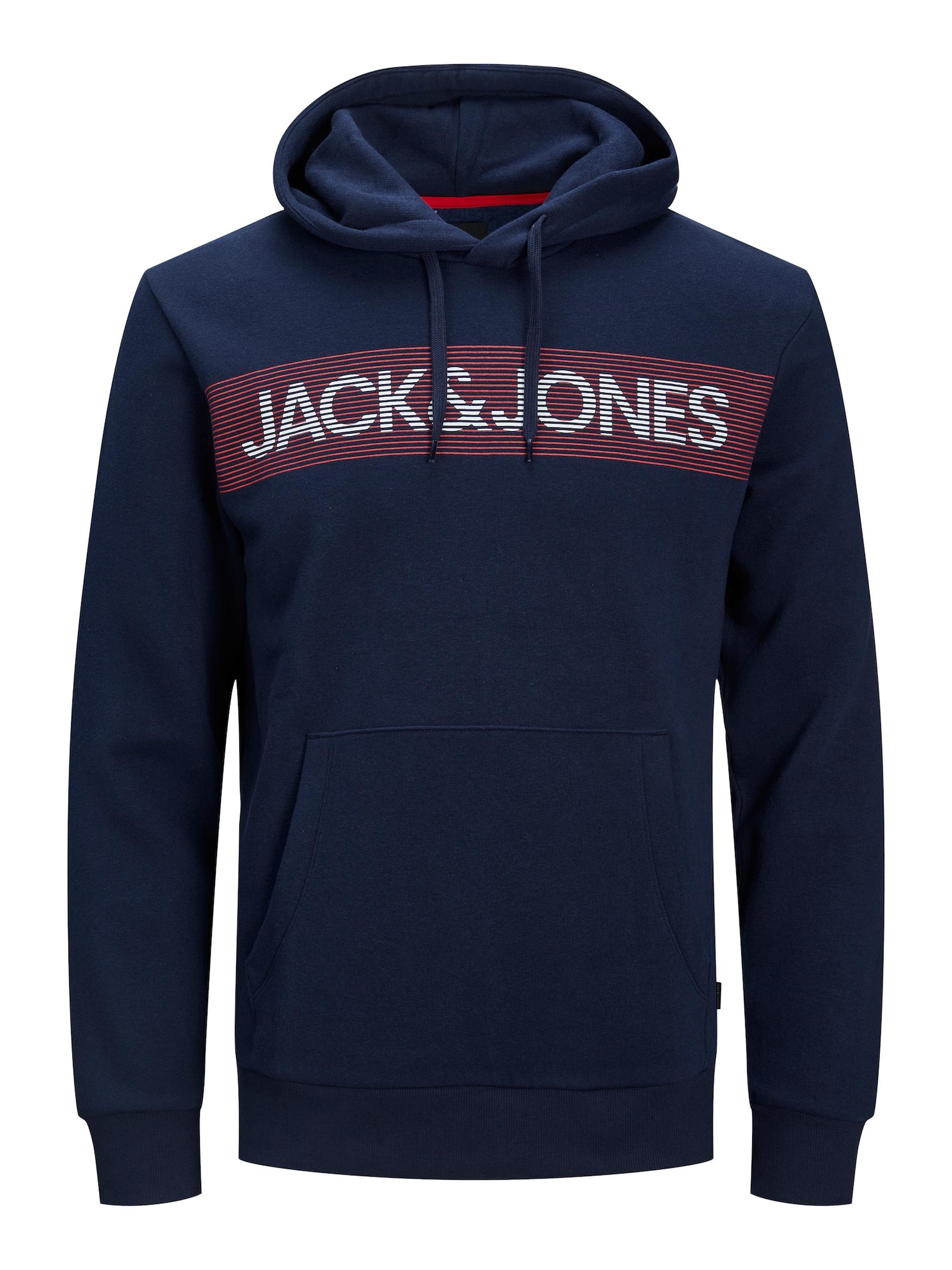 JACK & JONES Majica  mornarska / rdeča / bela