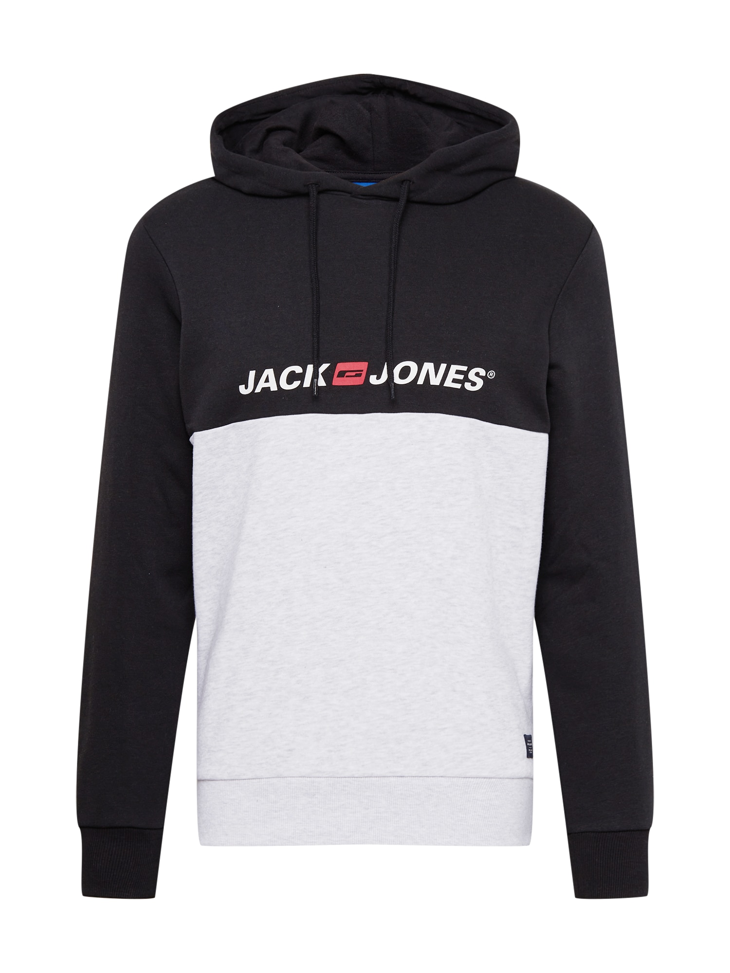 JACK & JONES Majica  pegasto siva / rdeča / črna