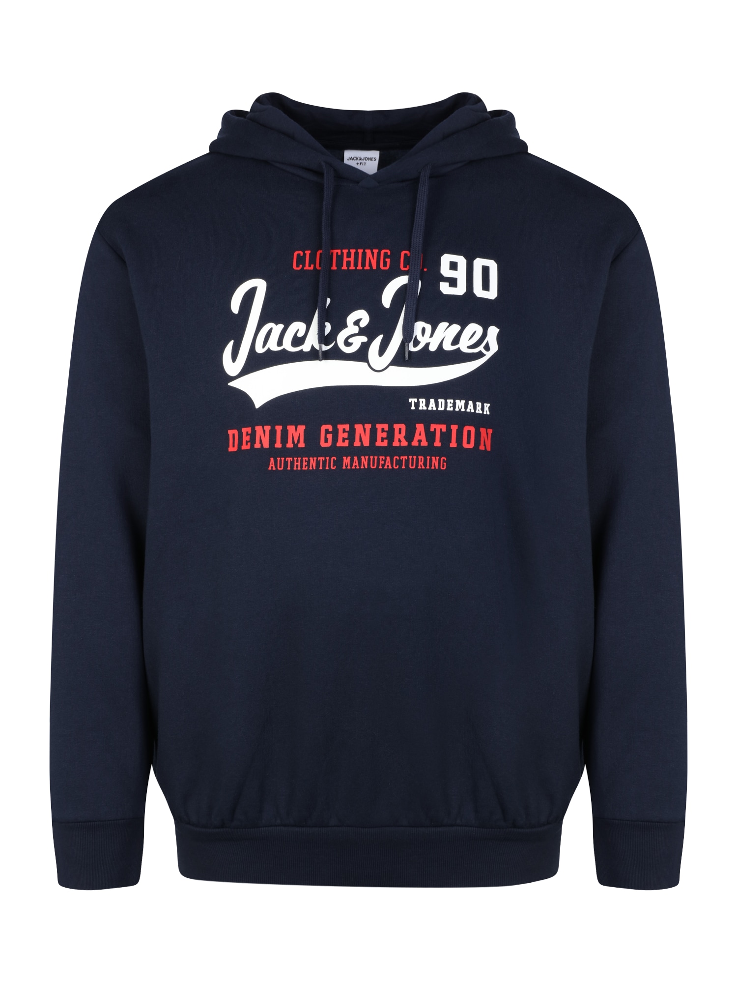 Jack & Jones Plus Majica  mornarska / rdeča / bela