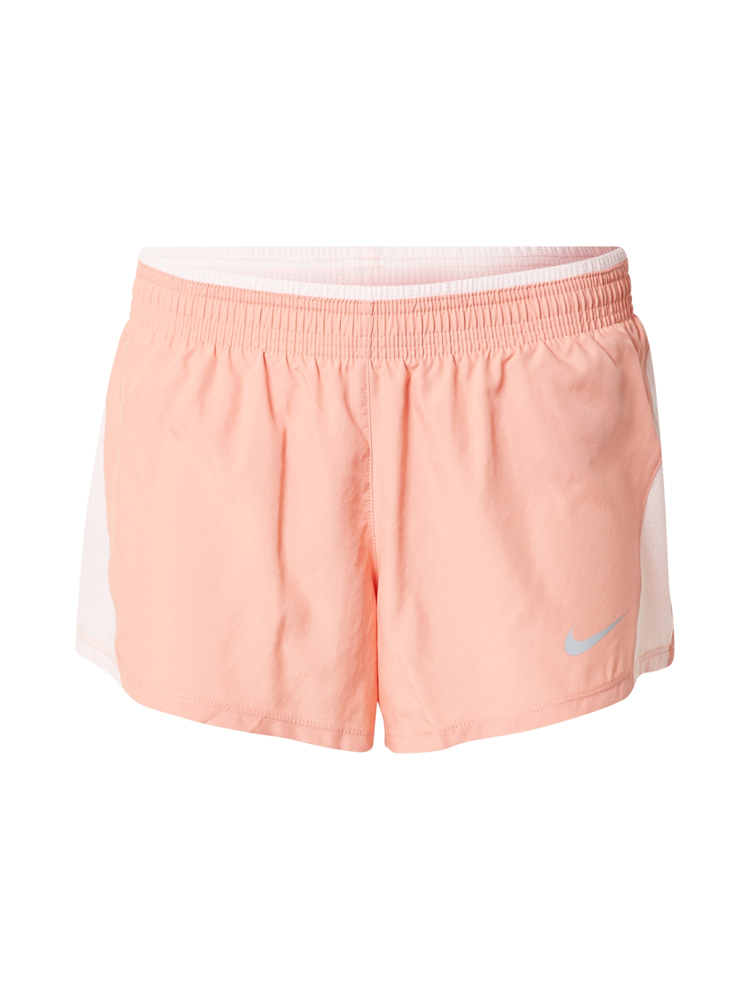 NIKE Športne hlače  pastelno oranžna / bela