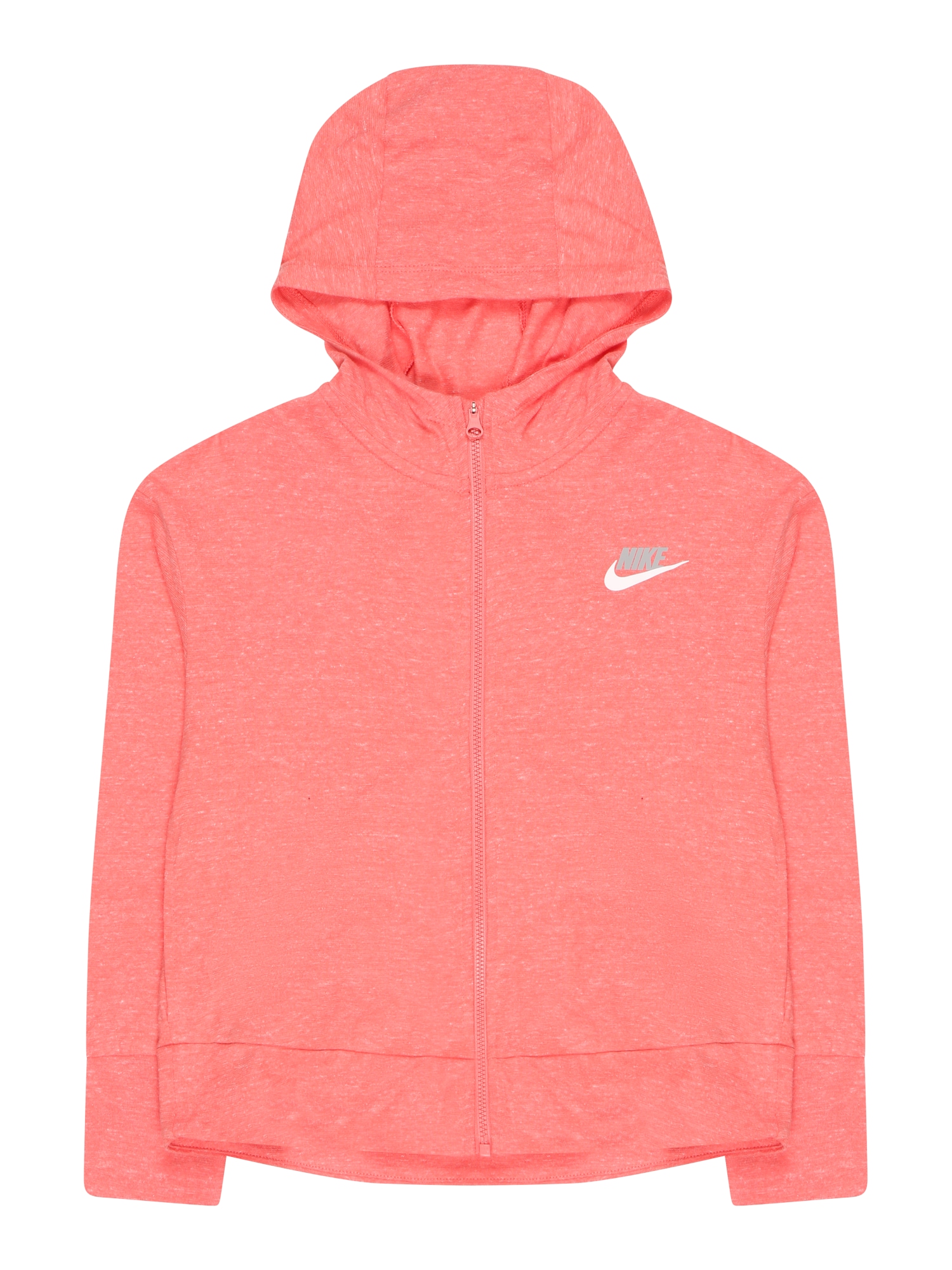 Nike Sportswear Jopa na zadrgo  siva / pegasto roza / bela