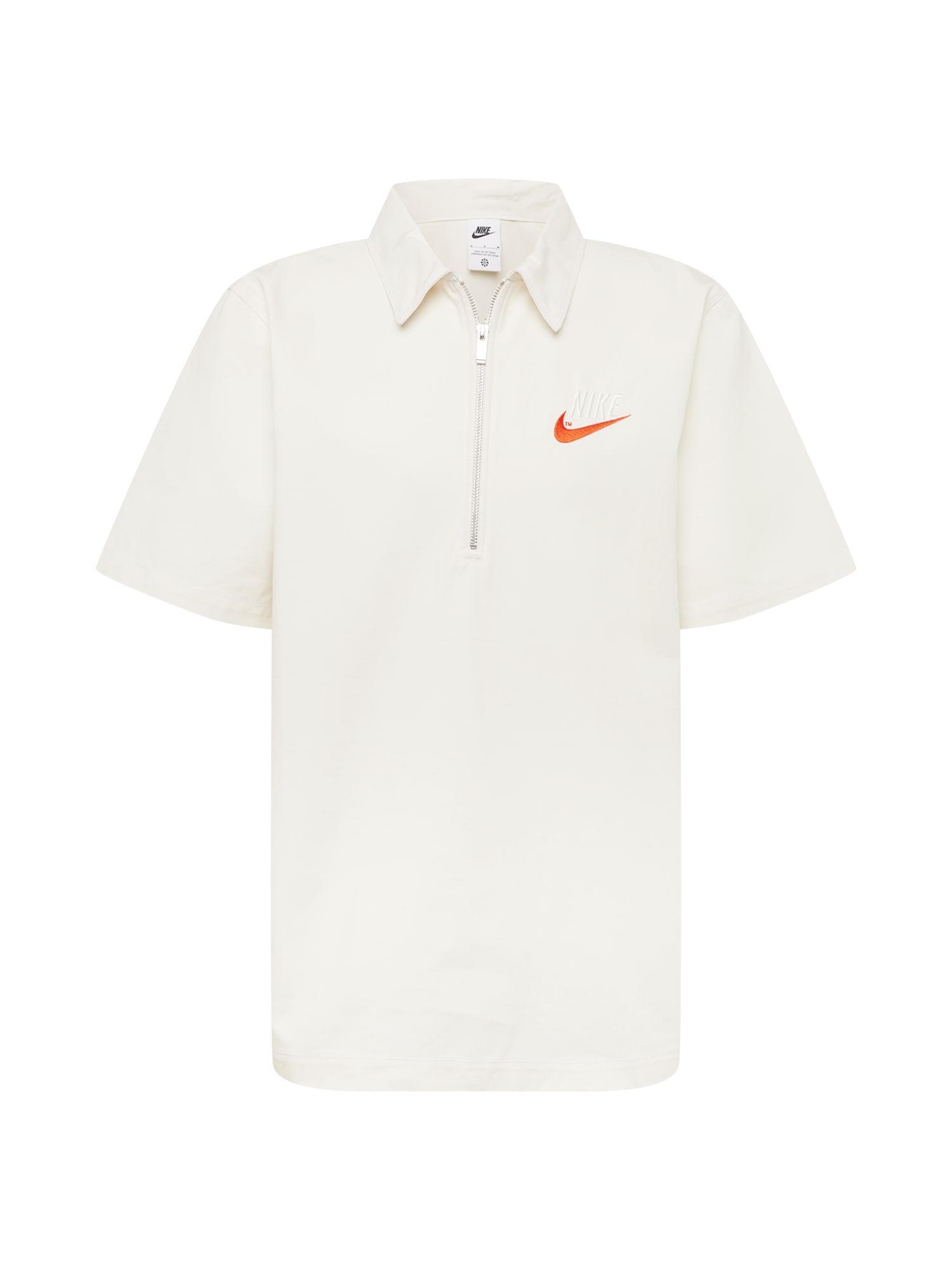 Nike Sportswear Majica  svetlo siva / oranžna