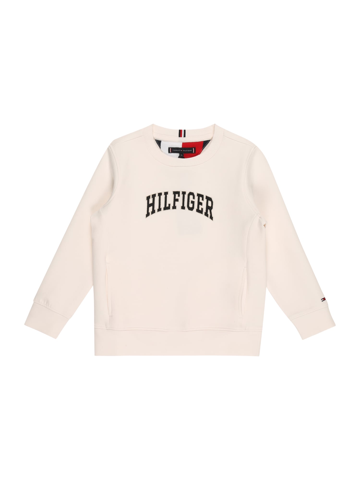 TOMMY HILFIGER Majica 'Varsity'  antracit / rdeča / off-bela