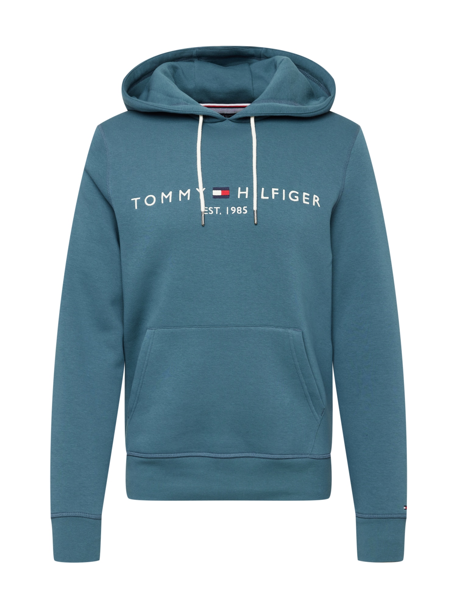 TOMMY HILFIGER Majica  mornarska / petrol / rdeča / bela