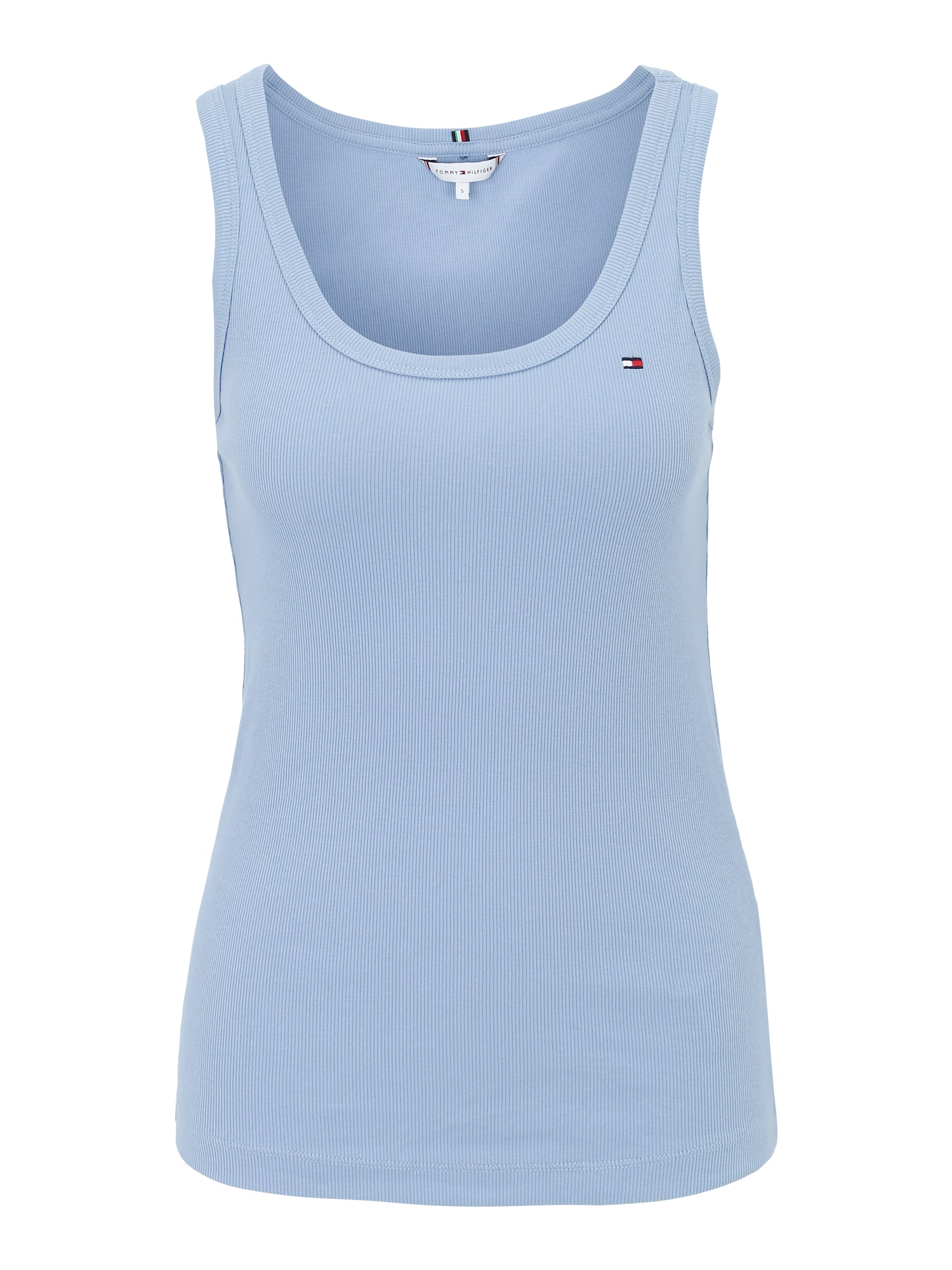 TOMMY HILFIGER Top  mornarska / svetlo modra / rdeča / bela