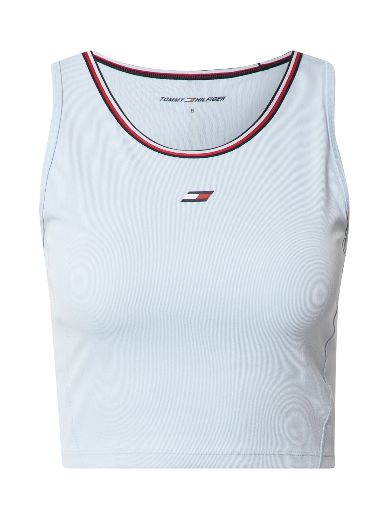 TOMMY HILFIGER Top  mornarska / svetlo modra / rdeča / bela