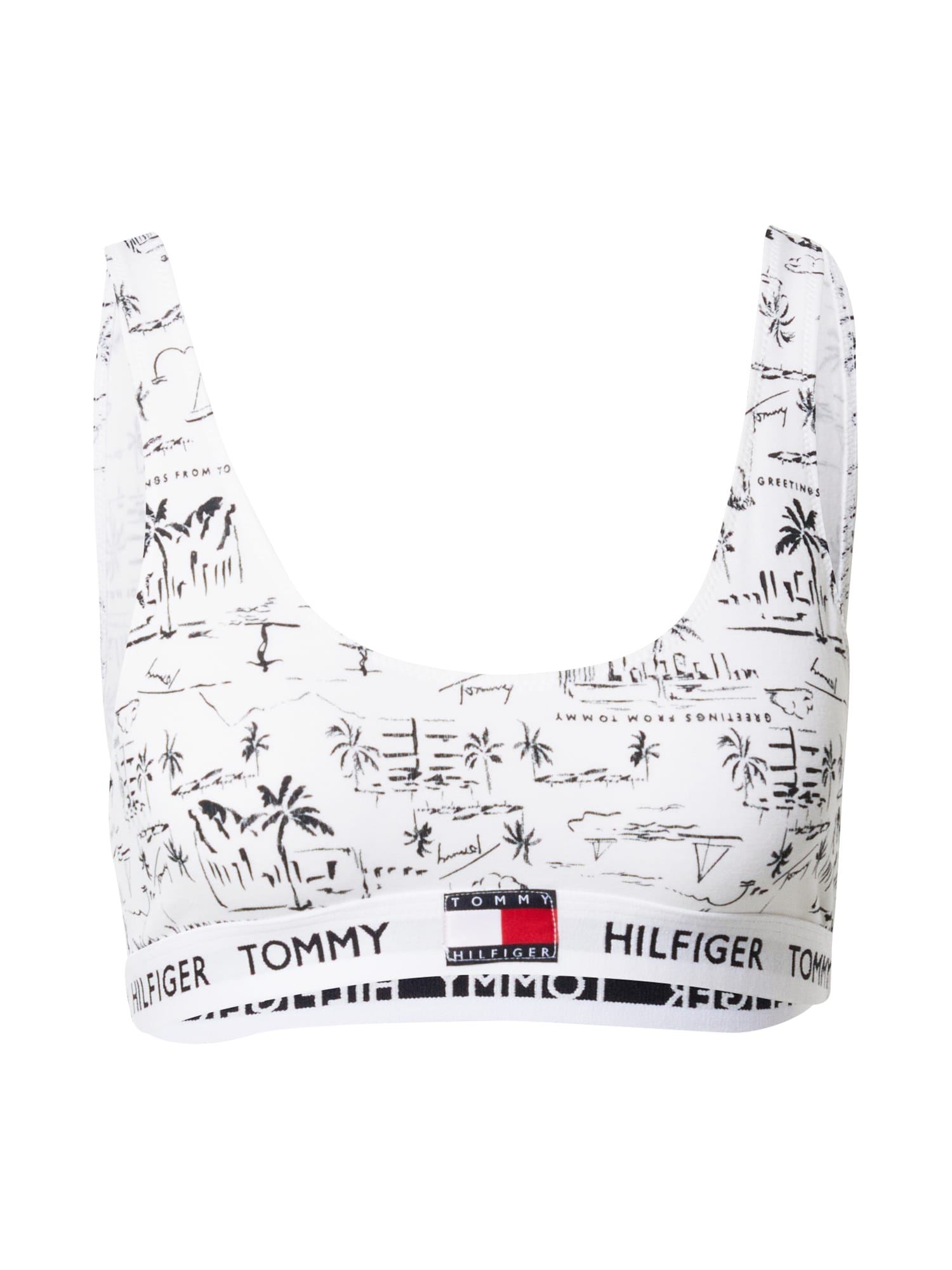 Tommy Hilfiger Underwear Nedrček  mornarska / rdeča / črna / bela