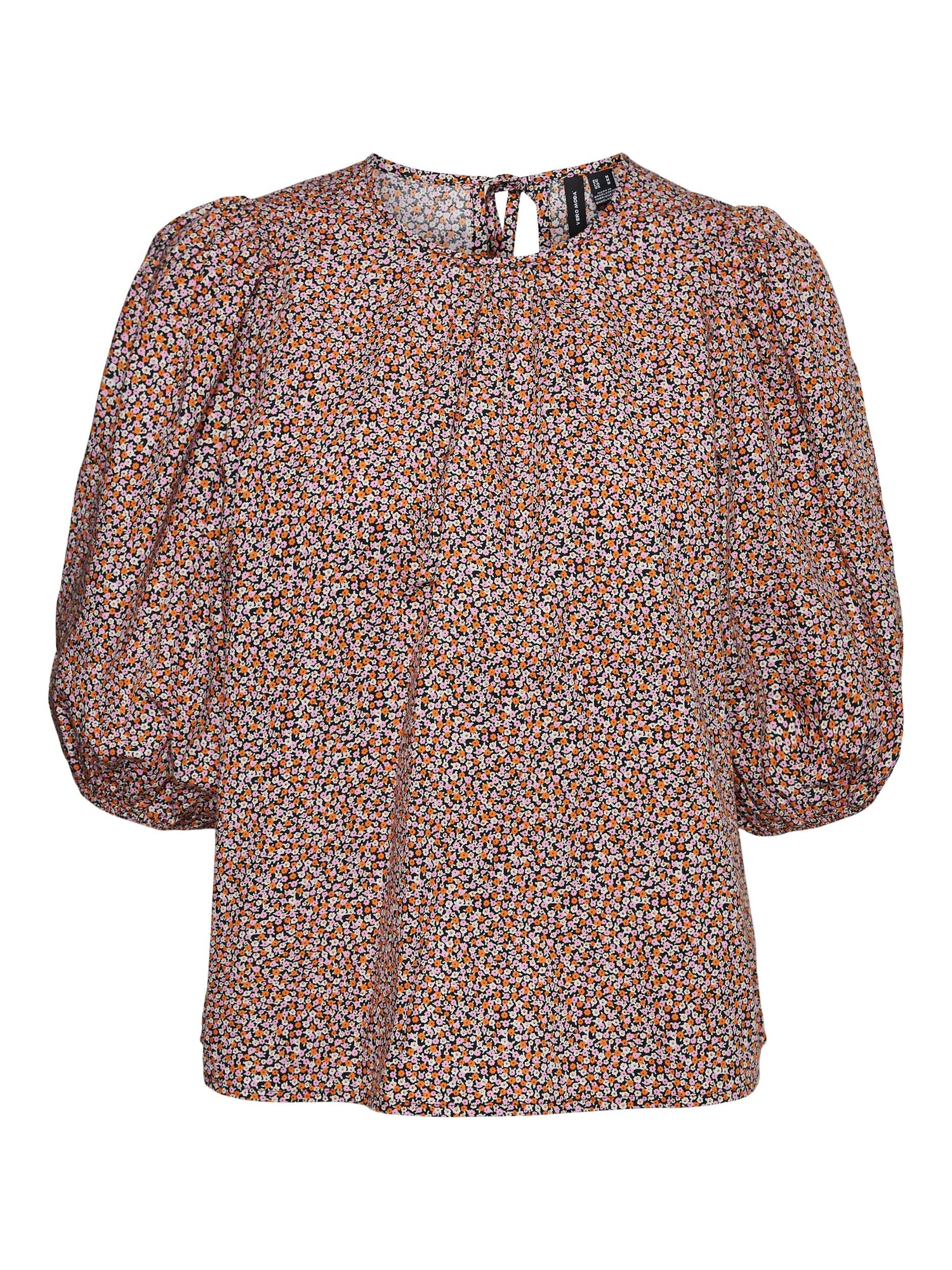 Vero Moda Curve Bluza  oranžna / roza / črna / bela