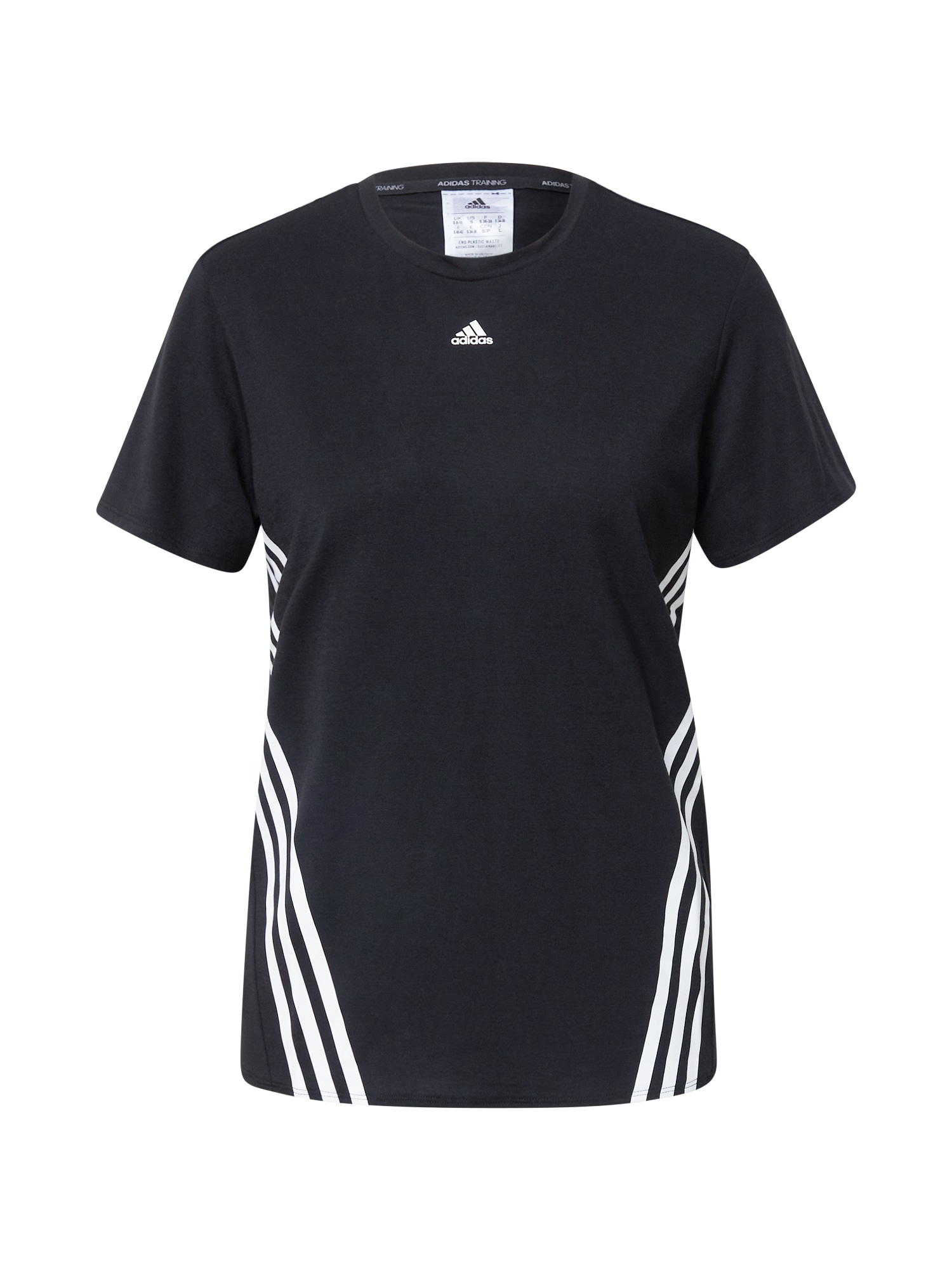 ADIDAS PERFORMANCE Funkcionalna majica  črna / bela