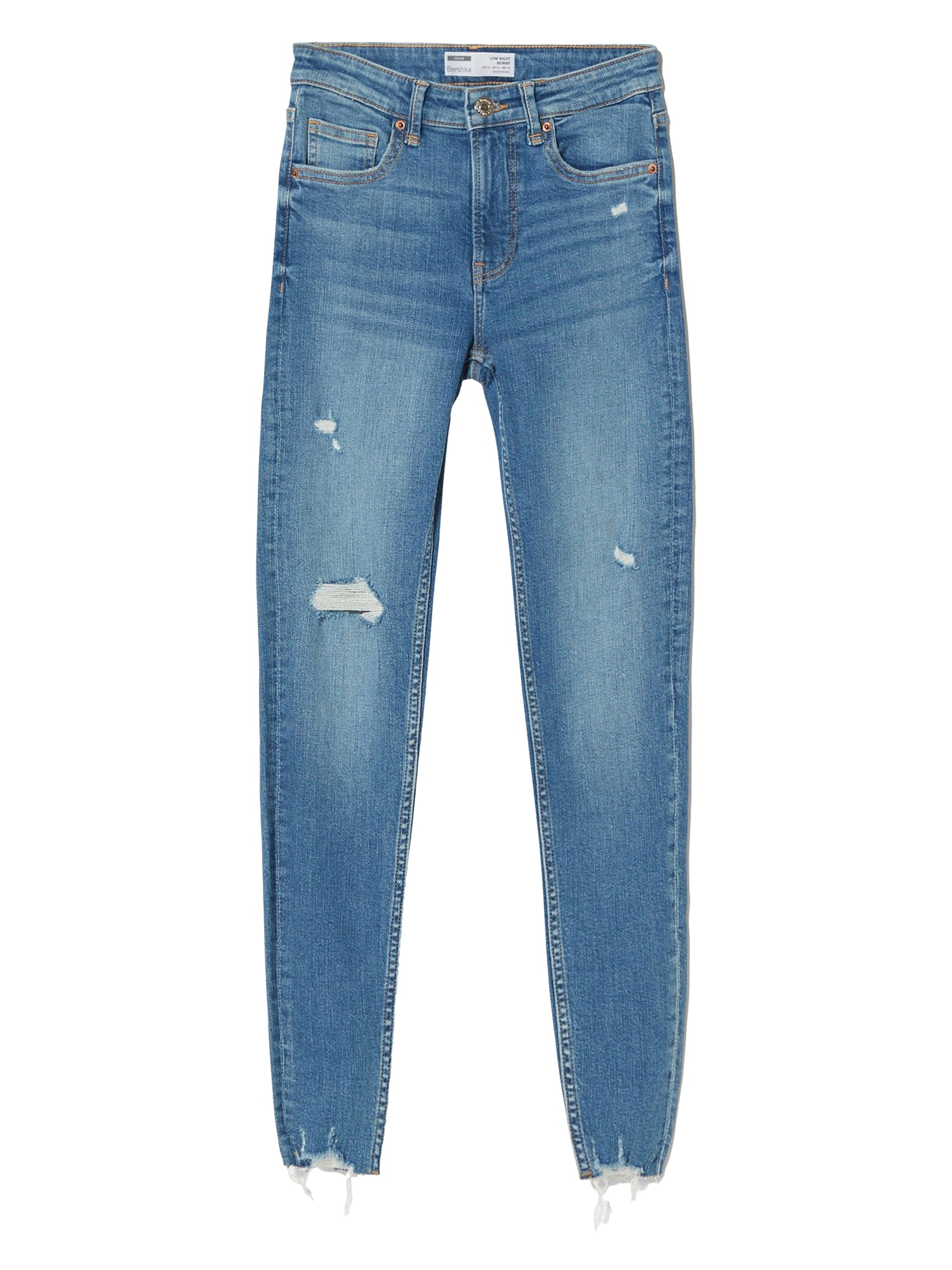 Bershka Kavbojke  moder denim