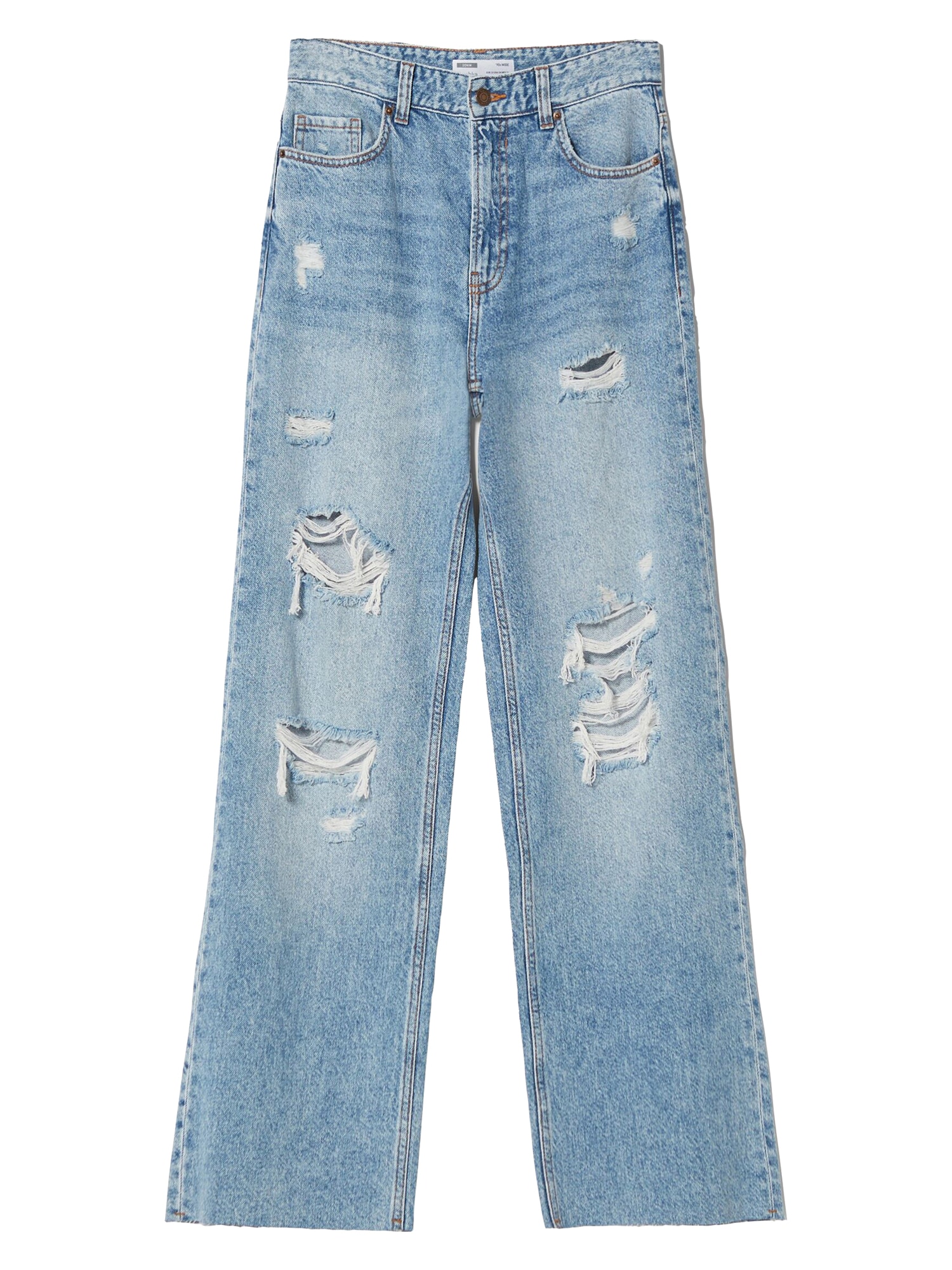 Bershka Kavbojke  moder denim