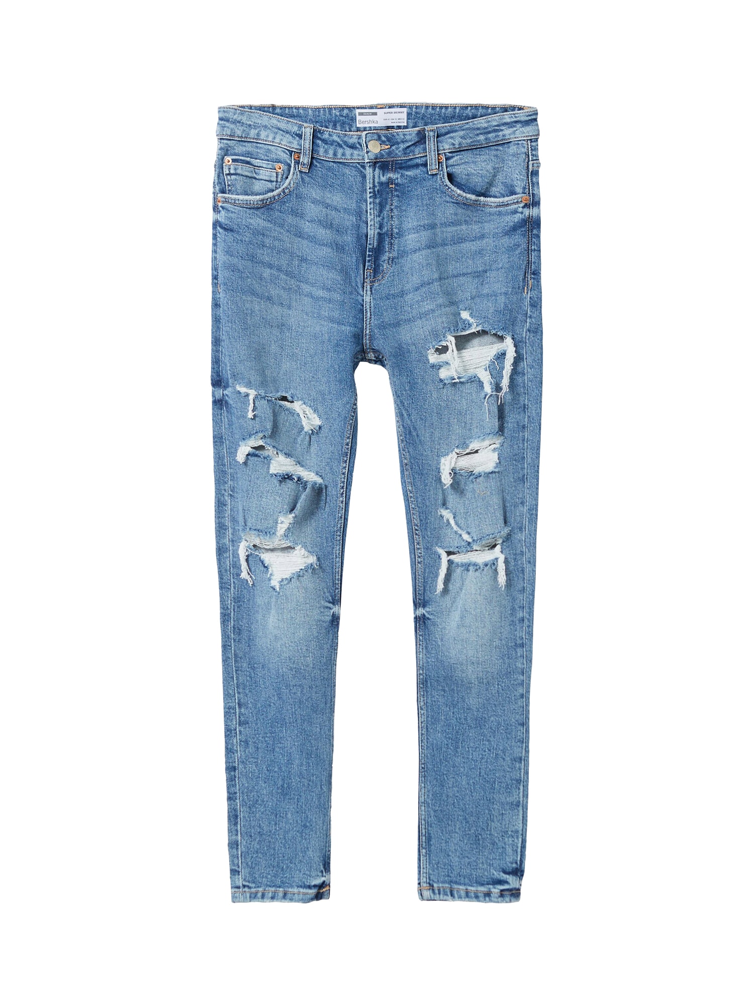 Bershka Kavbojke  moder denim