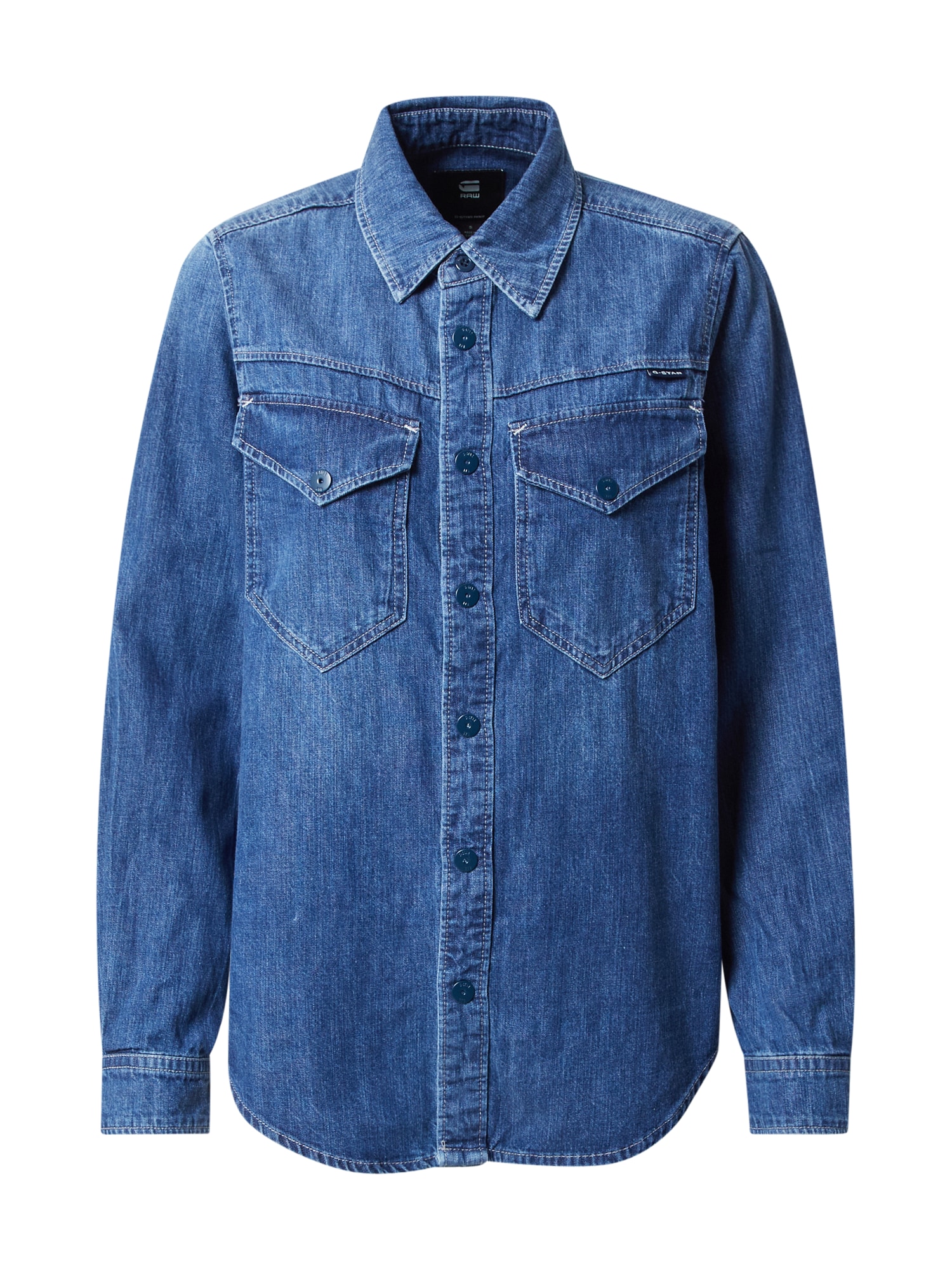 G-Star RAW Bluza 'Boxy'  moder denim / črna