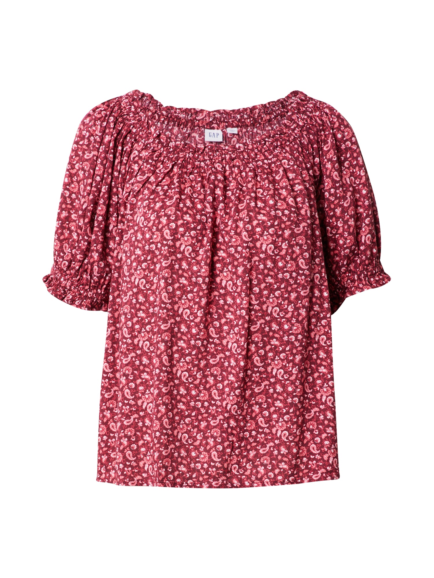 GAP Bluza  burgund / melona / bela