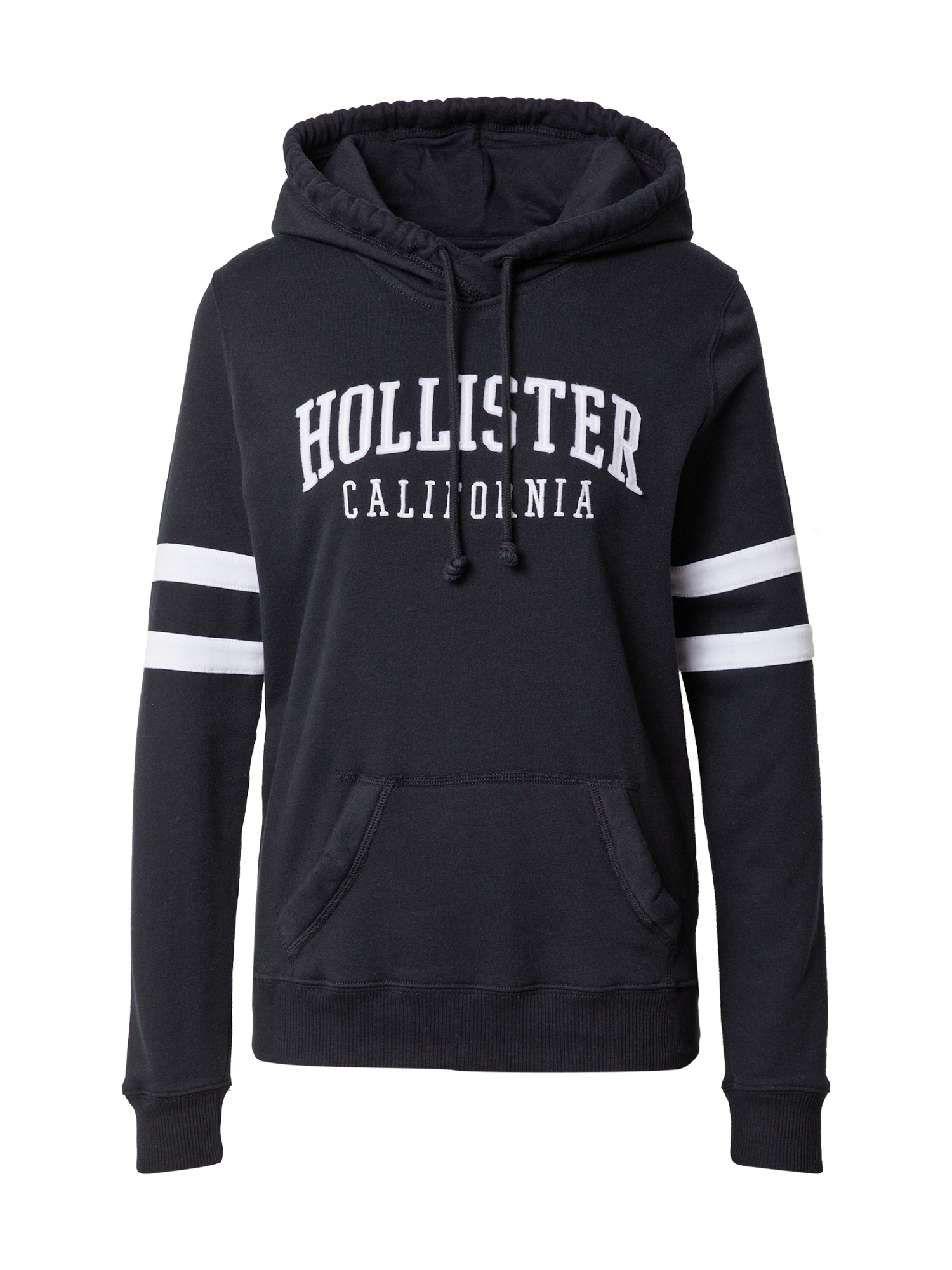 HOLLISTER Majica  črna / bela