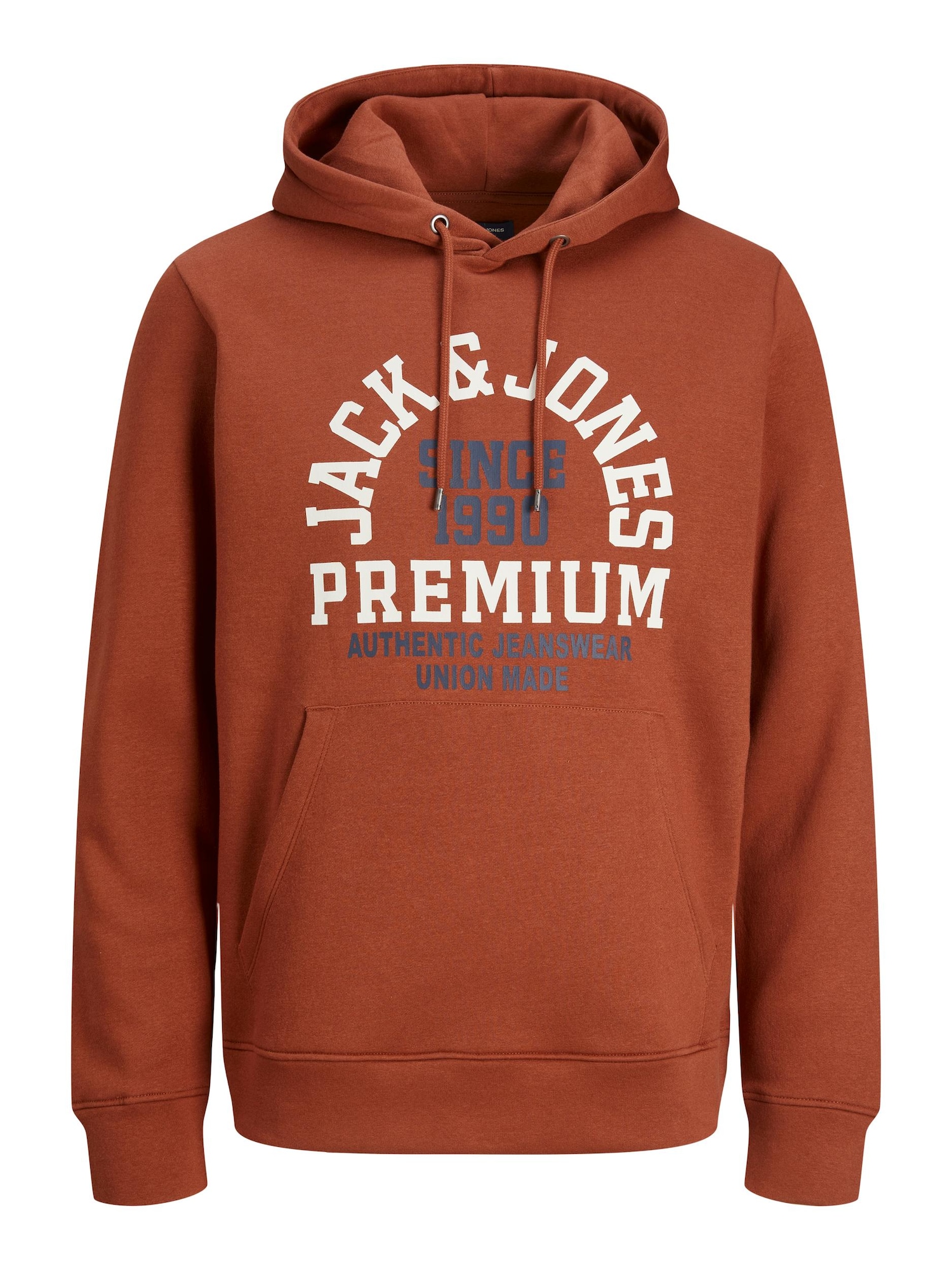 JACK & JONES Majica  mornarska / rjasto rjava / bela