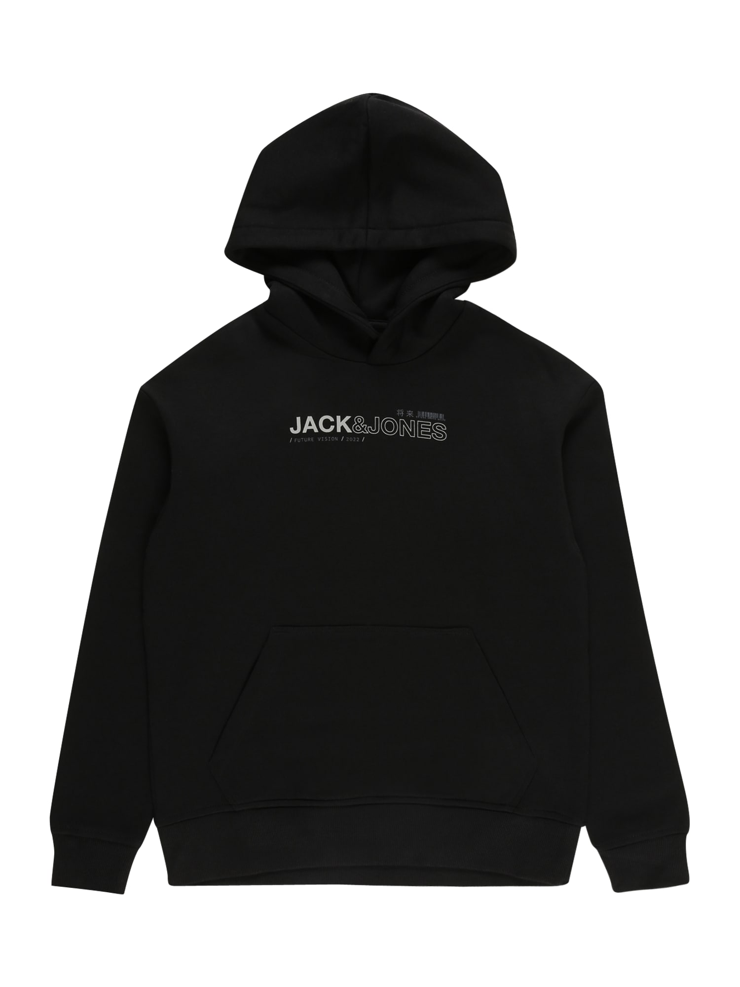 Jack & Jones Junior Majica  črna / bela