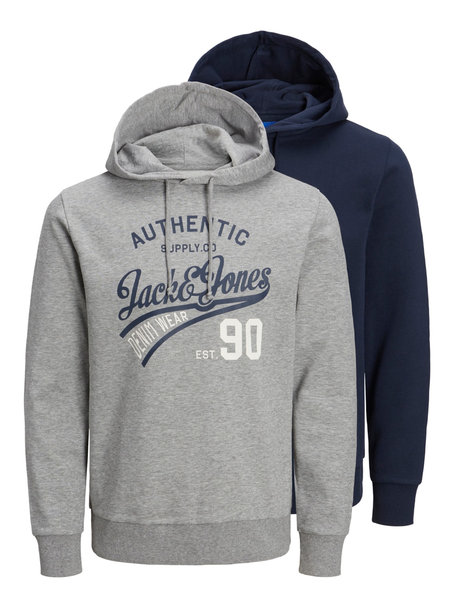 Jack & Jones Plus Majica 'ETHAN'  modra / mornarska / siva / antracit / rdeča / bela