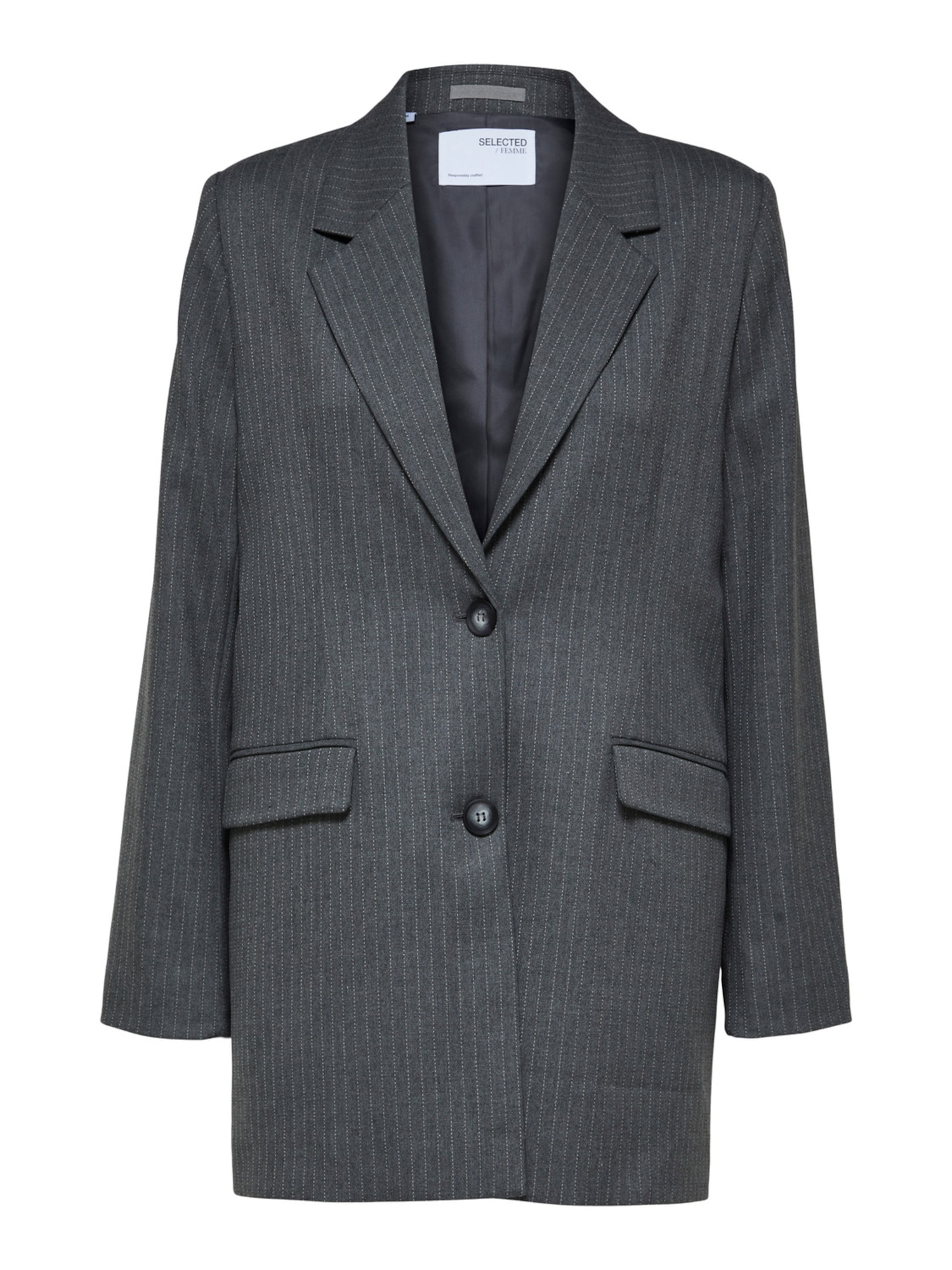 SELECTED FEMME Blazer 'Anni'  pegasto siva