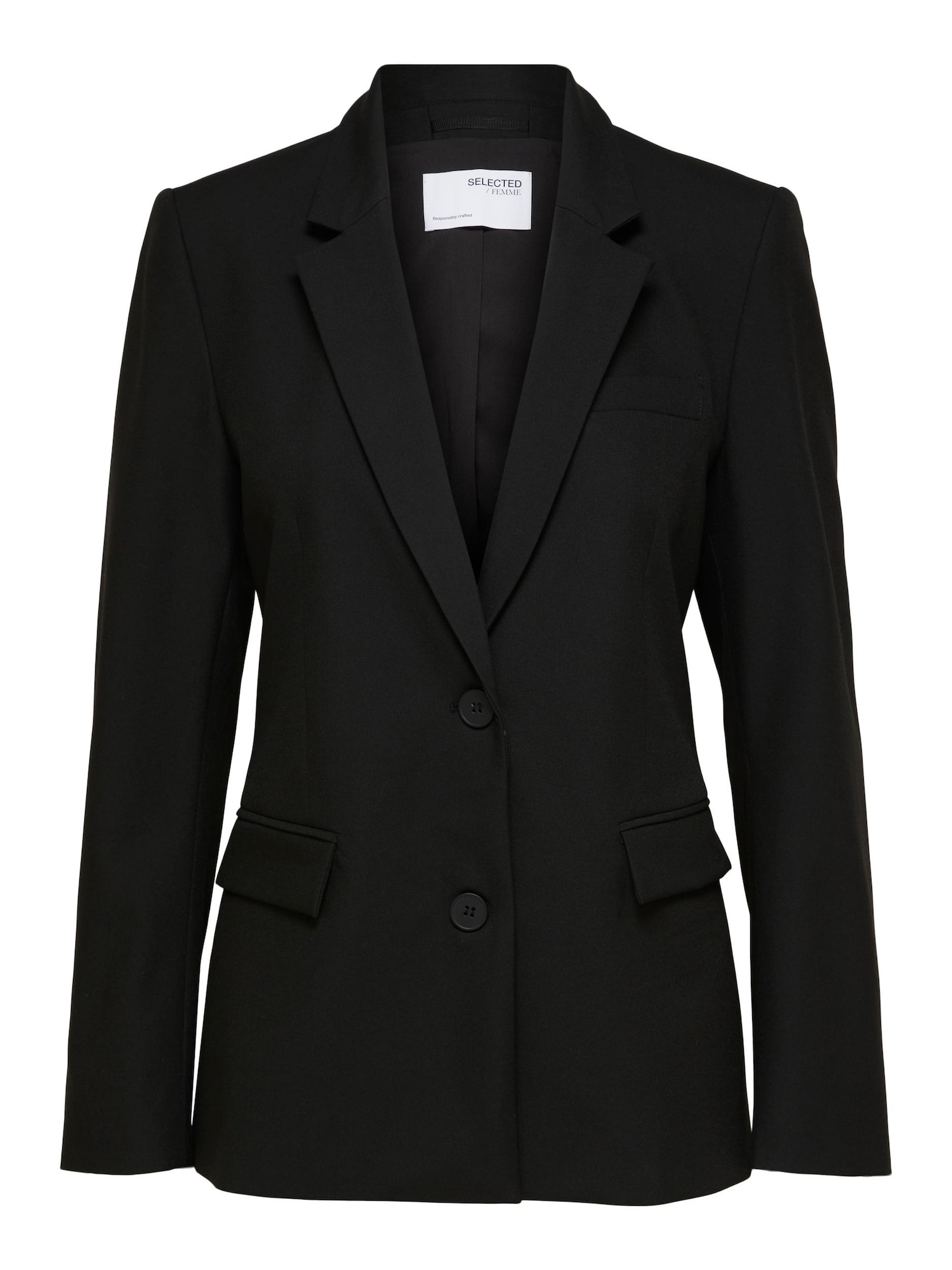 SELECTED FEMME Blazer 'Eliana'  črna / bela