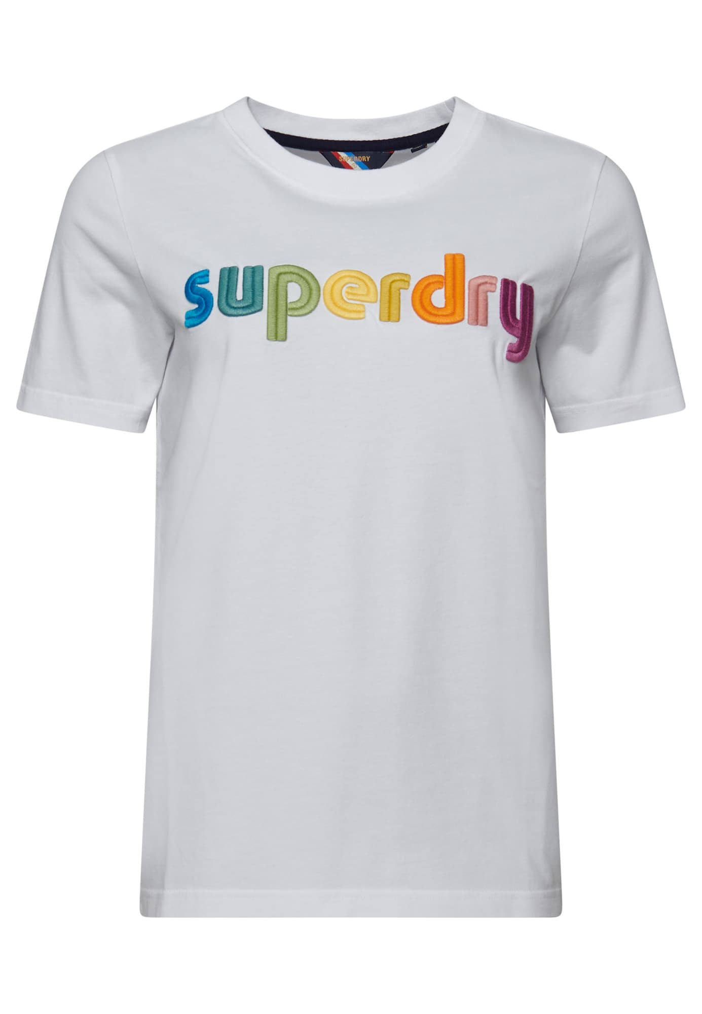 Superdry Majica  rumena / zelena / jagoda / oranžna / bela