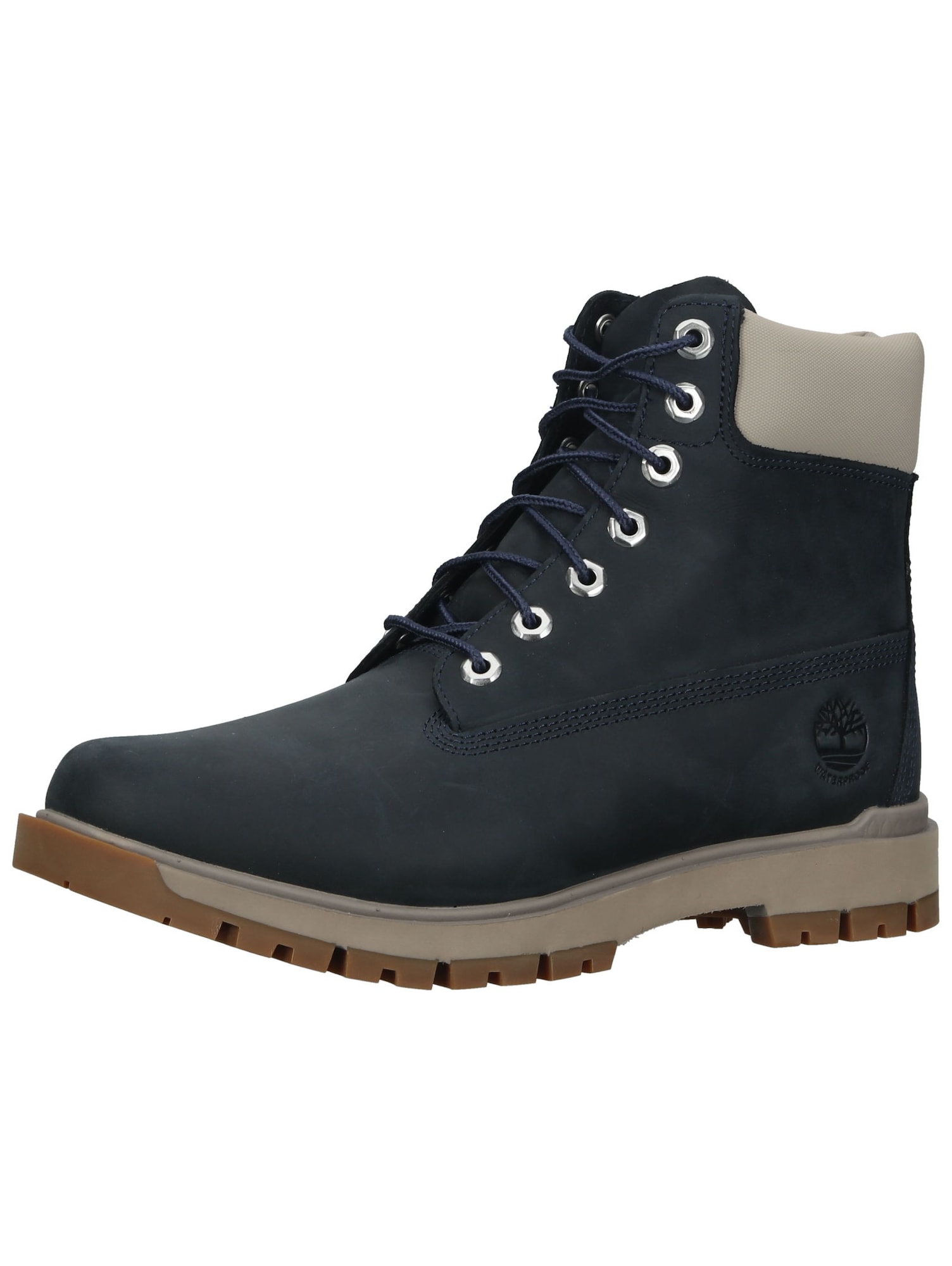 TIMBERLAND Gležnarji z vezalkami  mornarska / temno siva