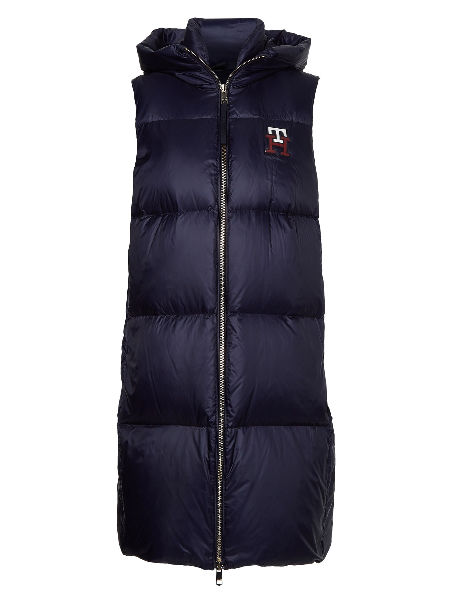 TOMMY HILFIGER Brezrokavnik 'Monogram'  mornarska / rdeča / bela