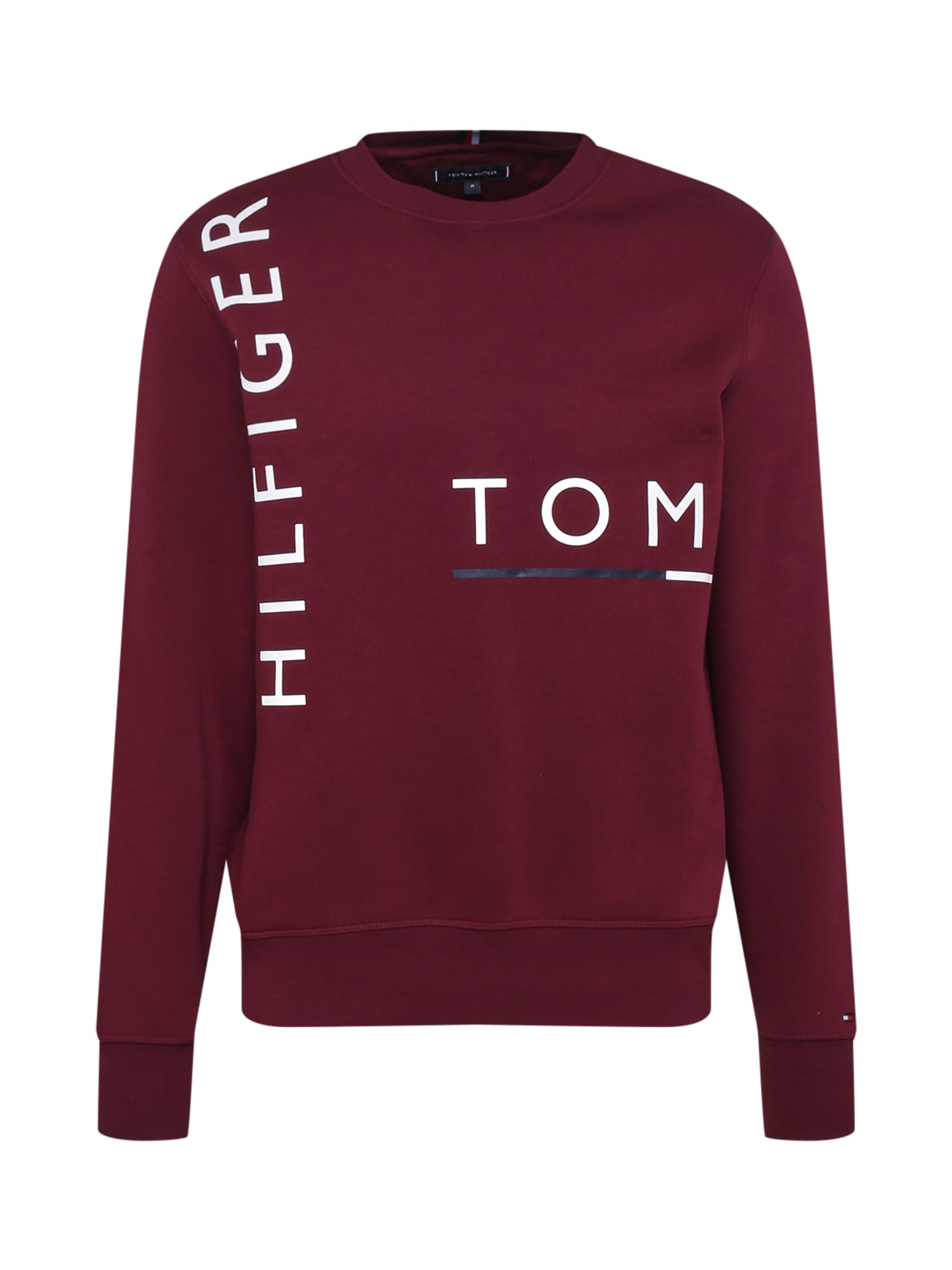 TOMMY HILFIGER Majica  mornarska / bordo / bela