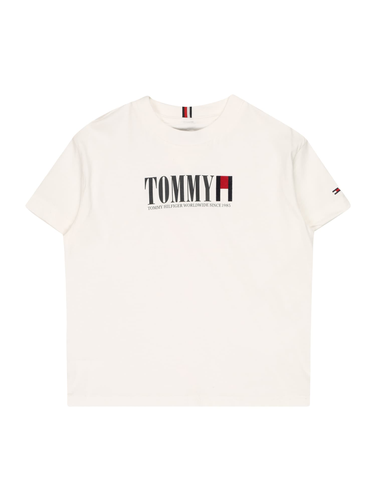 TOMMY HILFIGER Majica  mornarska / rdeča / bela