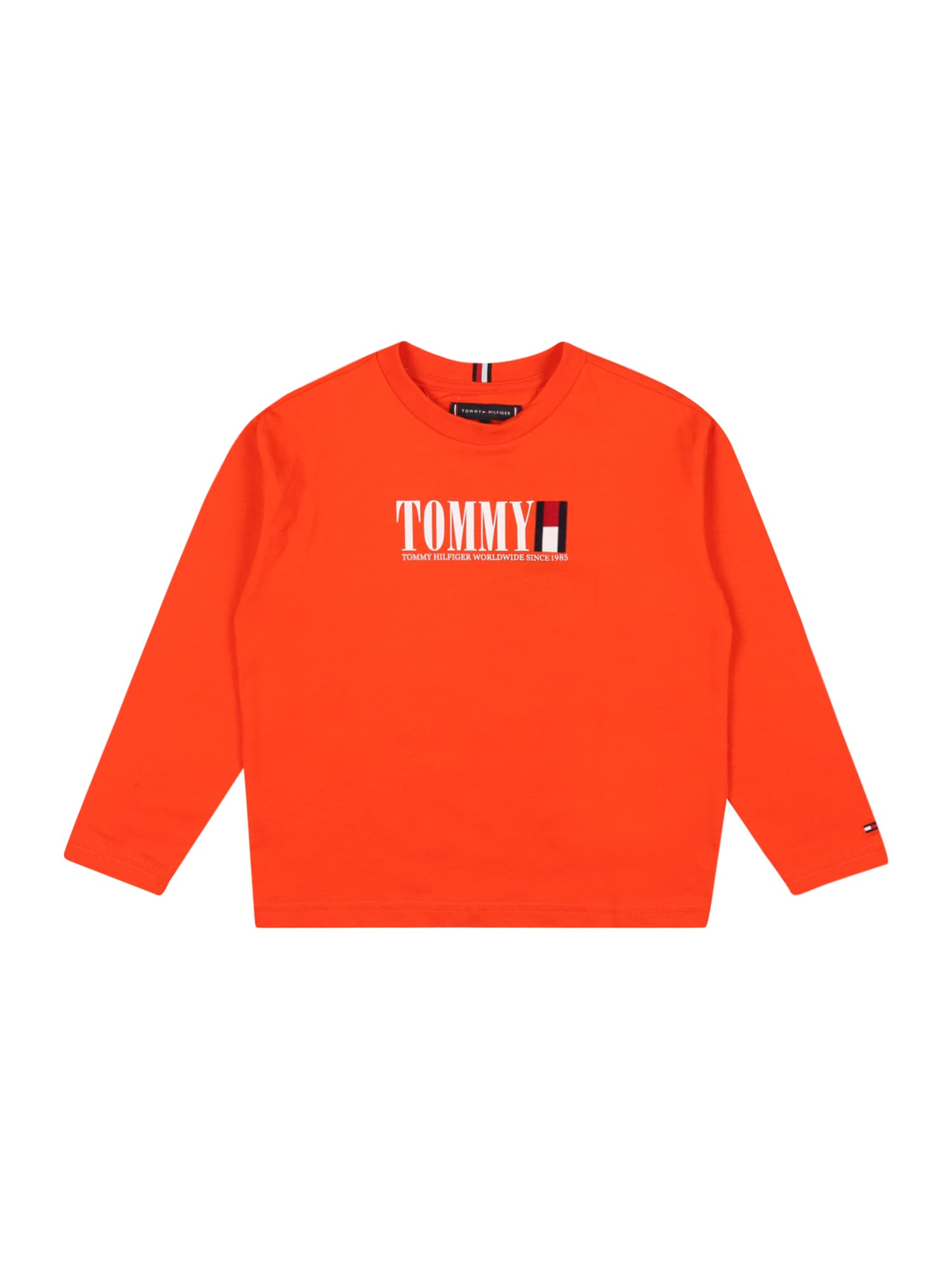 TOMMY HILFIGER Majica  nočno modra / oranžna / rdeča / bela