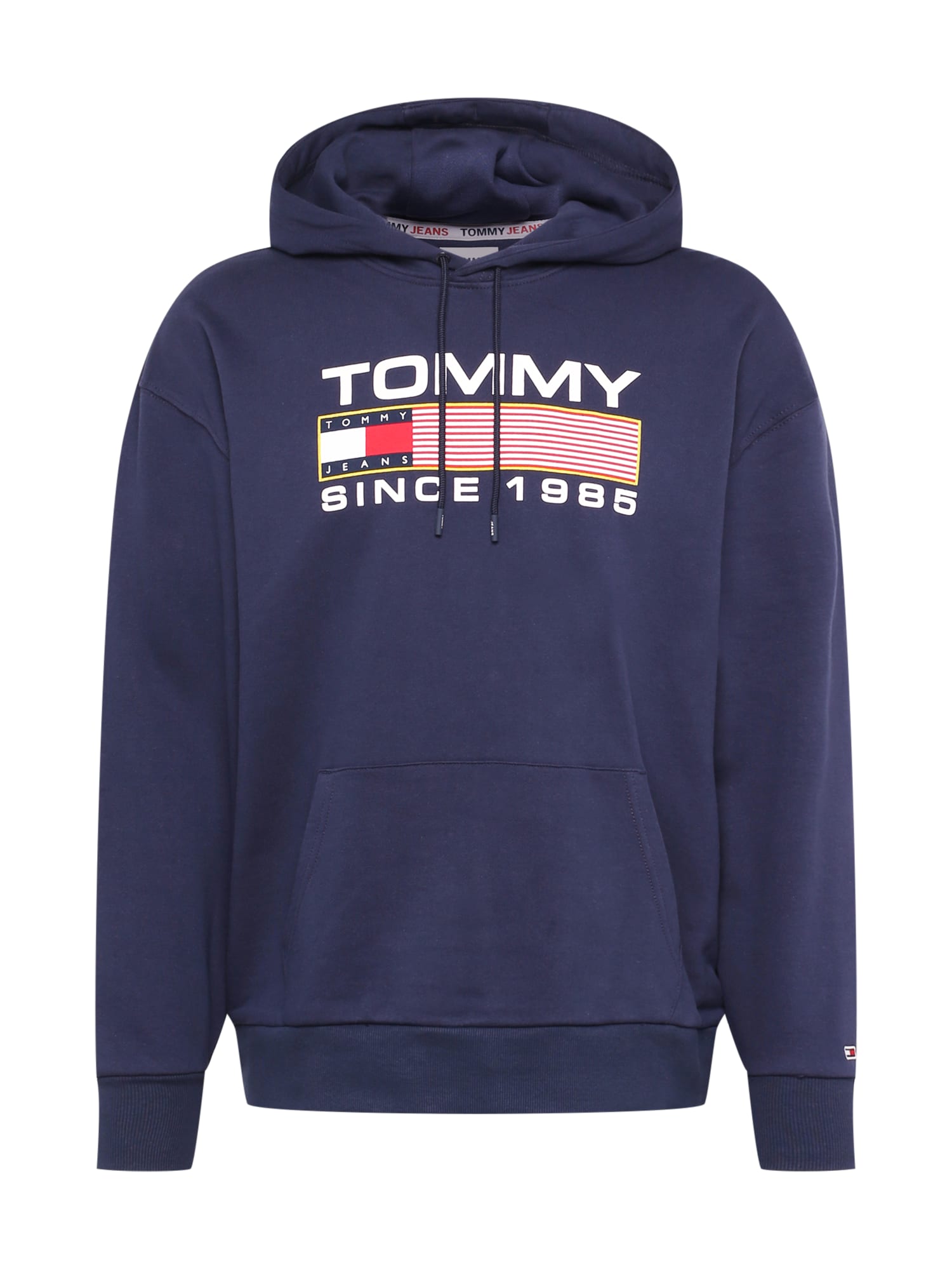 Tommy Jeans Majica  mornarska / rumena / rdeča / bela