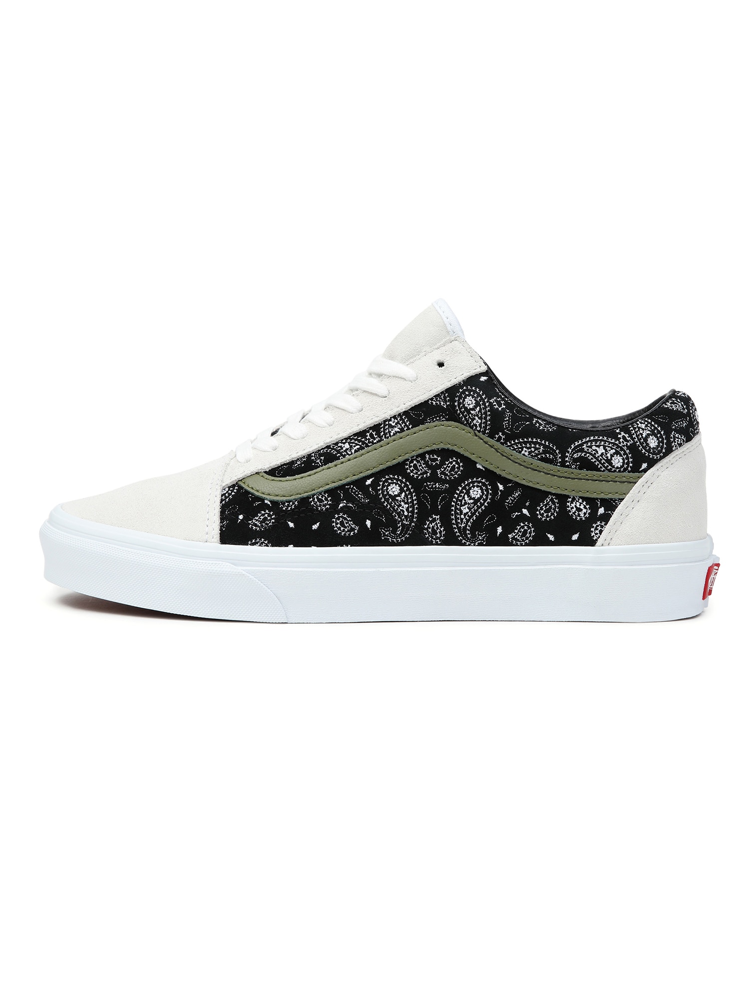 VANS Nizke superge 'Old Skool'  kaki / črna / bela