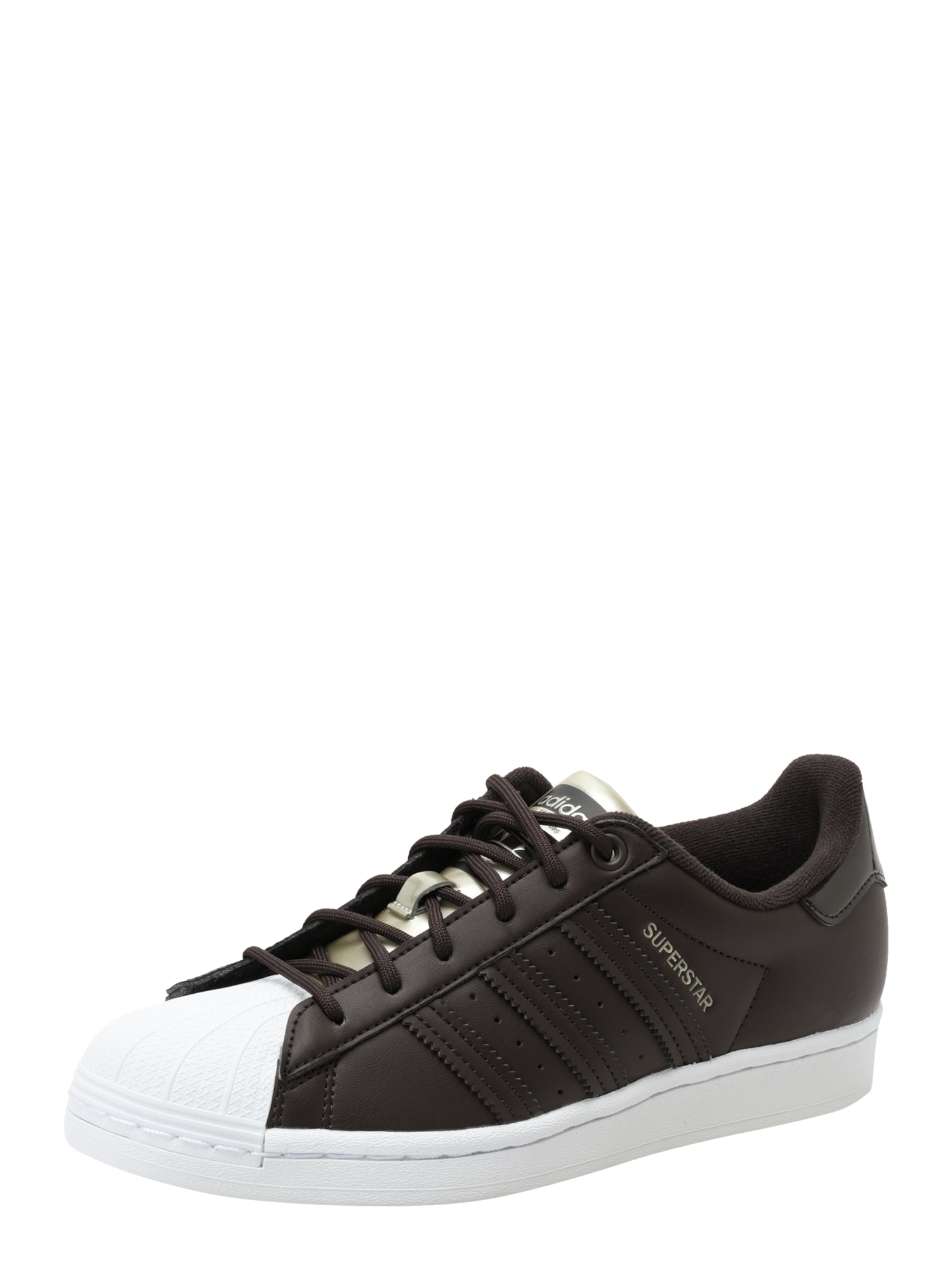 ADIDAS ORIGINALS Nizke superge 'SUPERSTAR'  temno rjava / bela