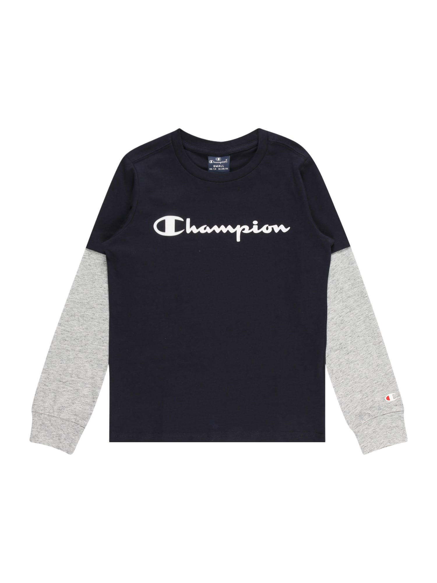 Champion Authentic Athletic Apparel Majica  mornarska / pegasto siva / rdeča / bela