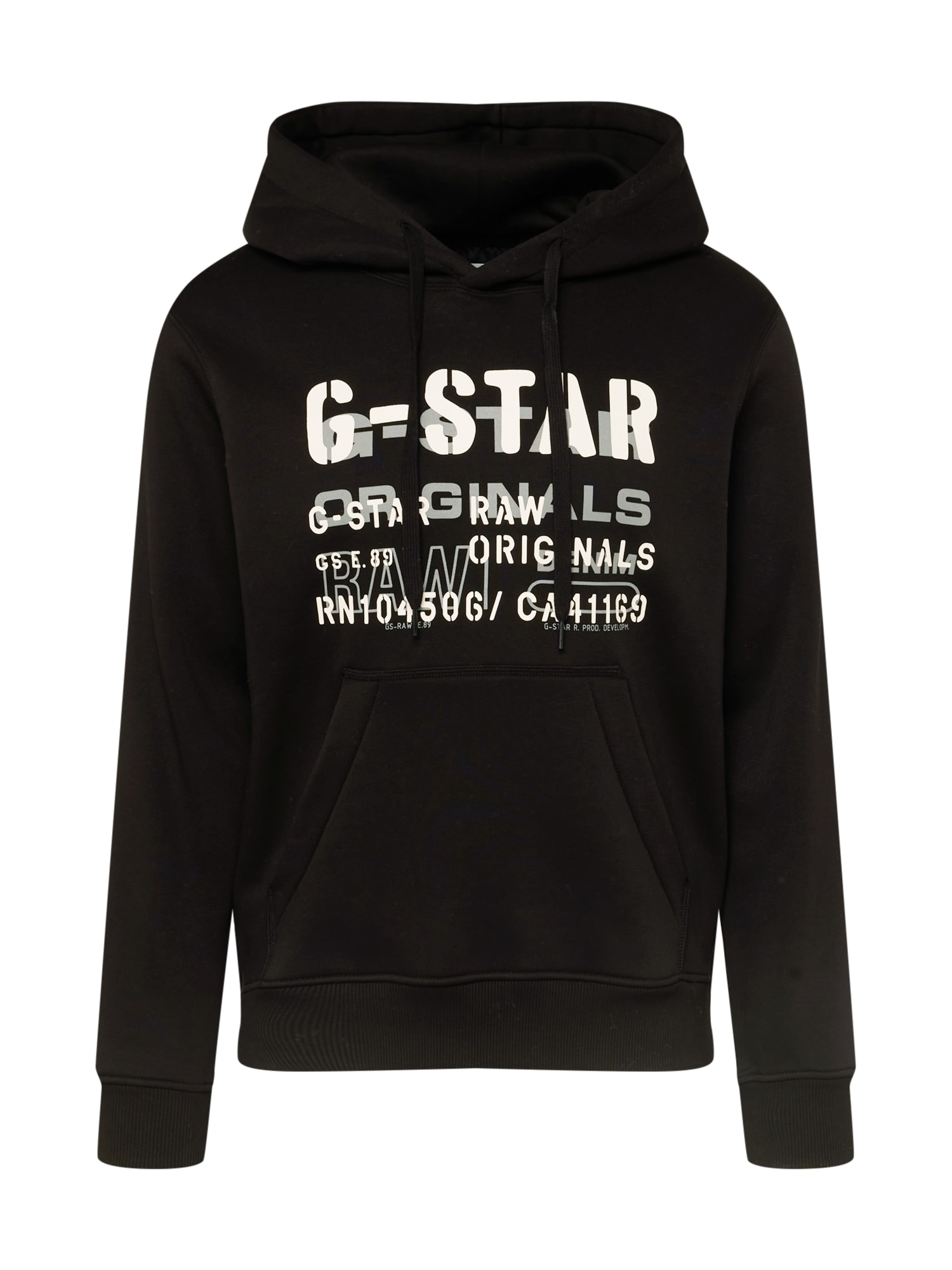 G-Star RAW Majica  črna / bela