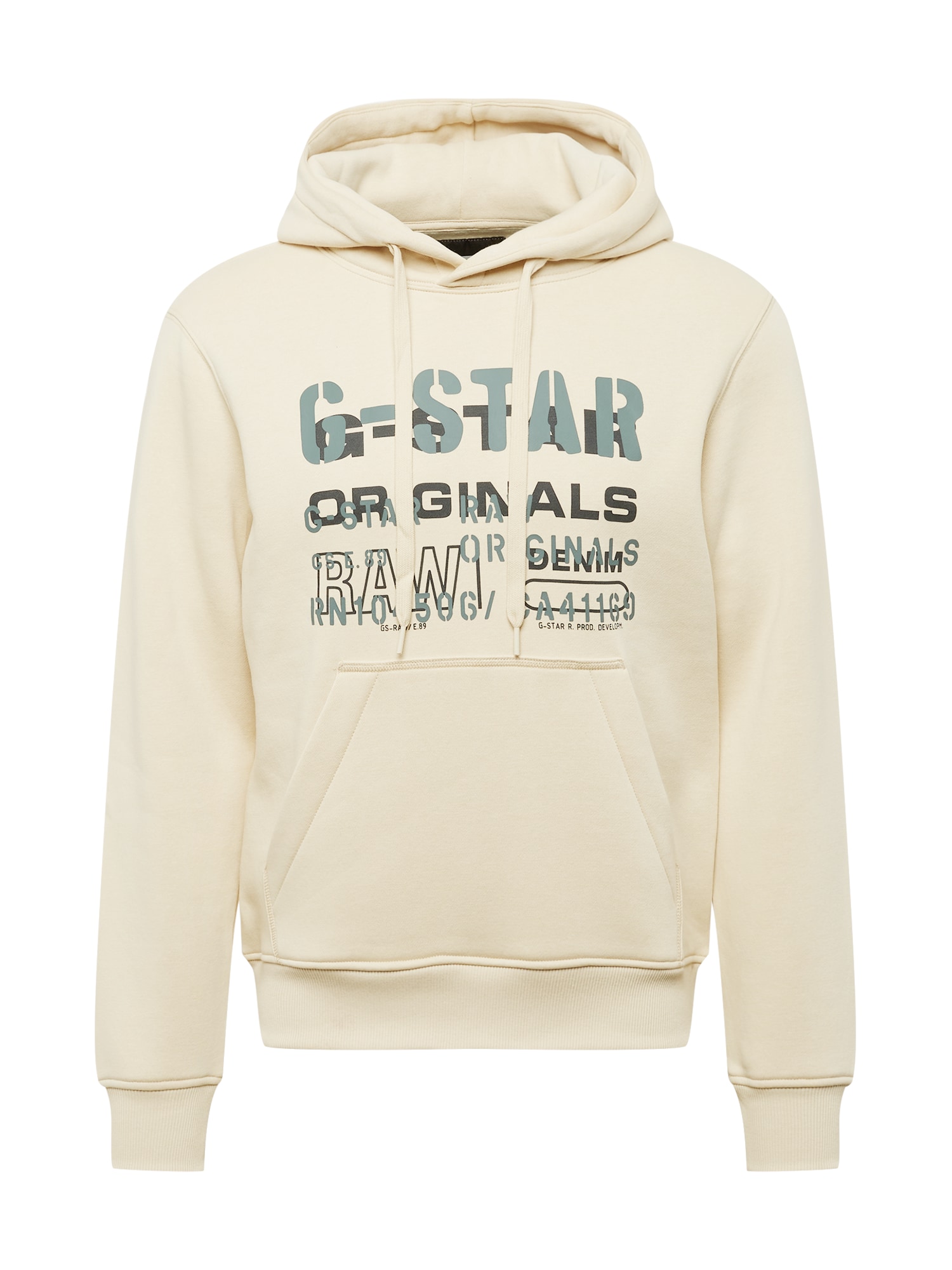 G-Star RAW Majica  pesek / pastelno zelena / temno zelena